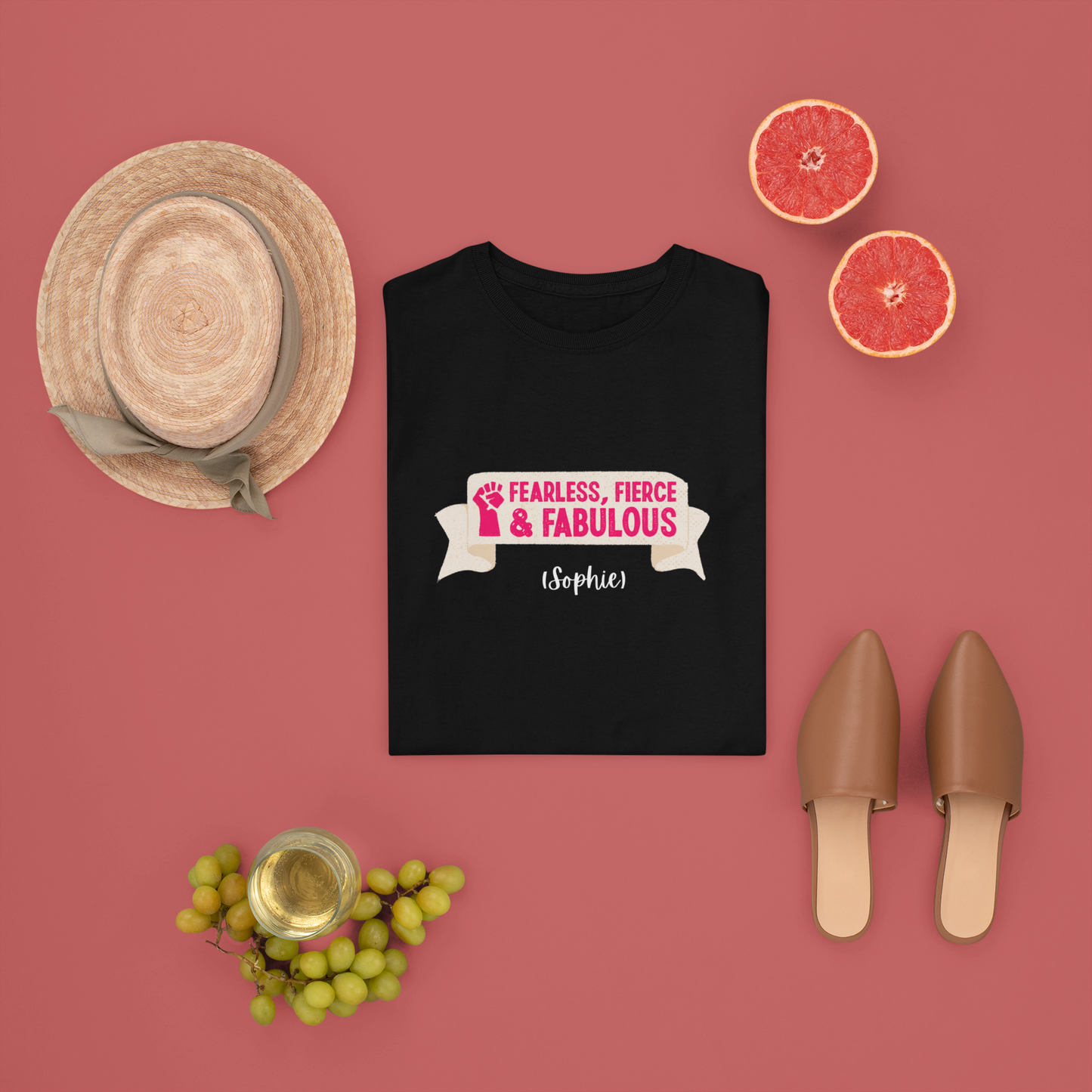 Fearless, Fierce, and Fabulous Custom Name T-Shirt