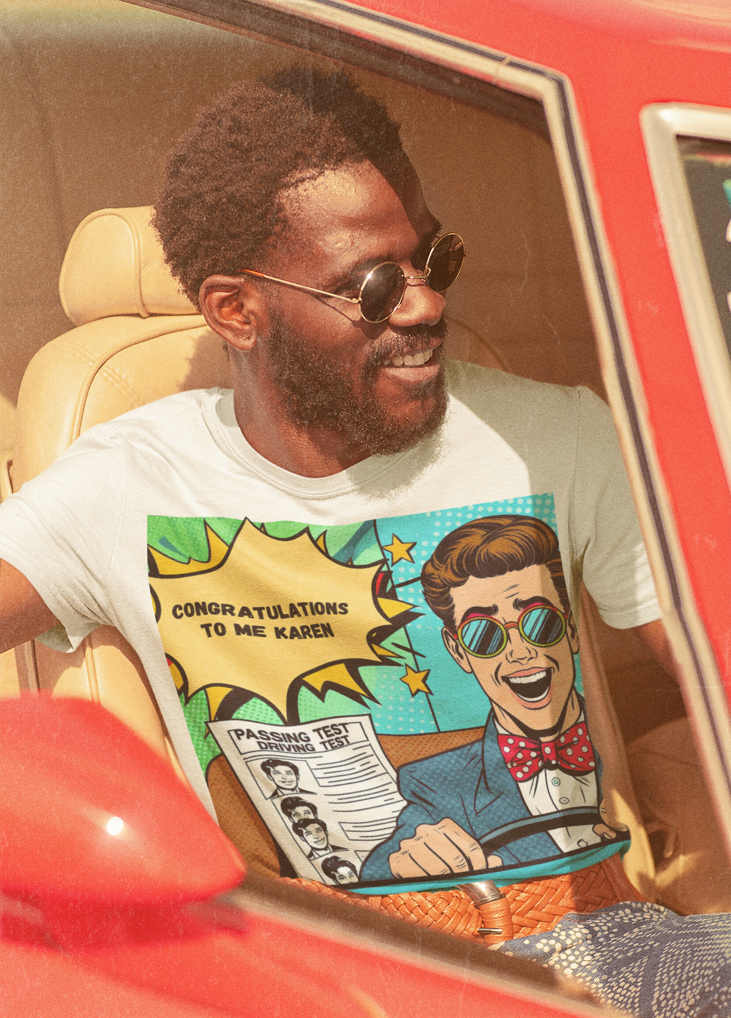 Pop Art T-Shirt - Custom Text Design