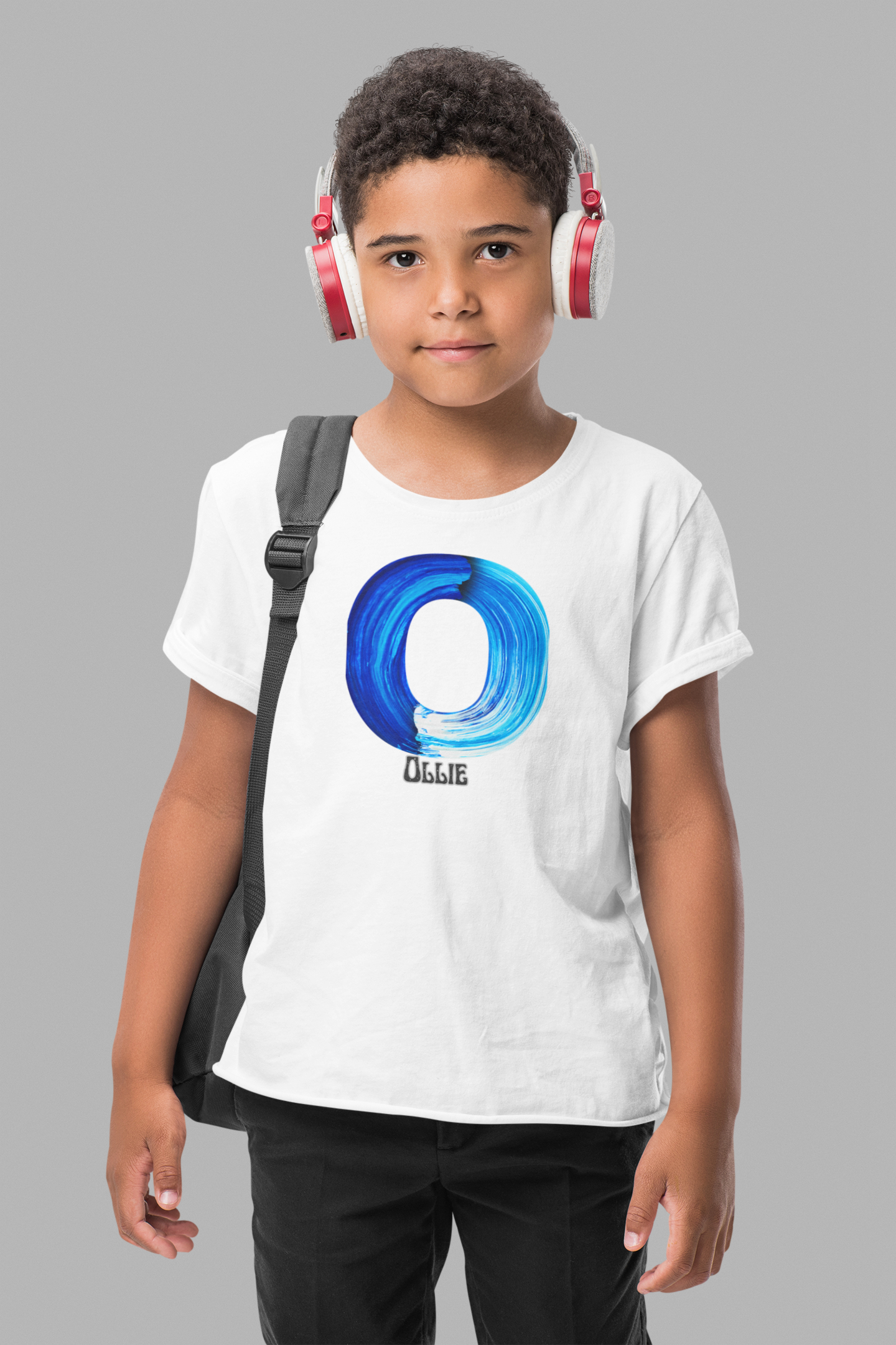 Personalised Children's Initial T-Shirt - Customisable Cotton Tee for Ages 4-12