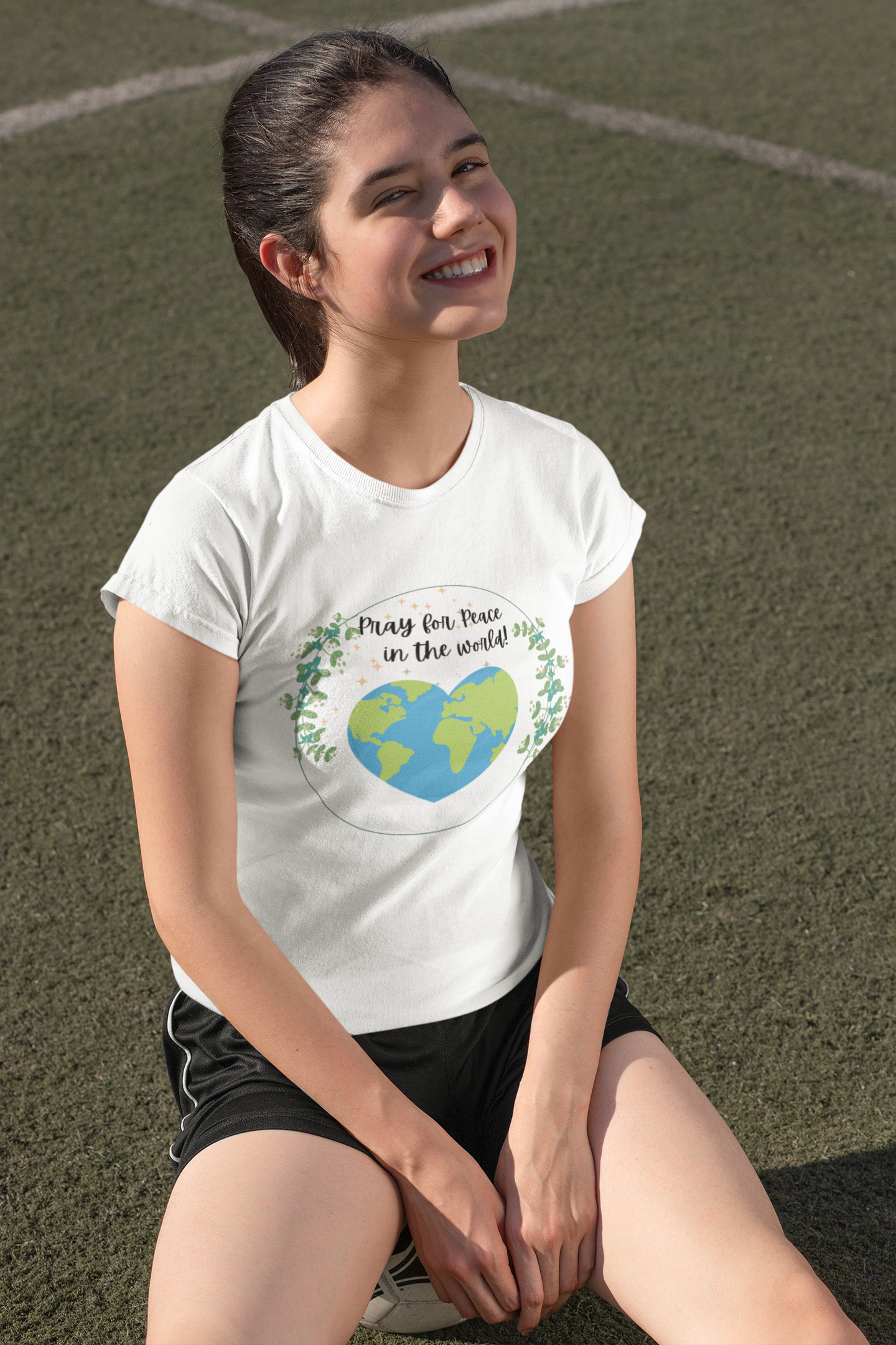 Pray for Peace in the World Unisex T-Shirt, Nature Lovers Awareness Tee, Earth Protection, Peaceful Vibes, Peace Lover Gift