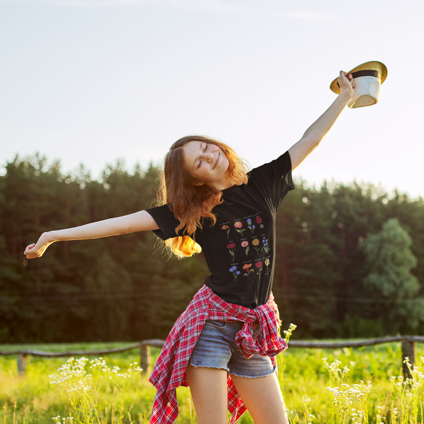 Floral Thick T-Shirt