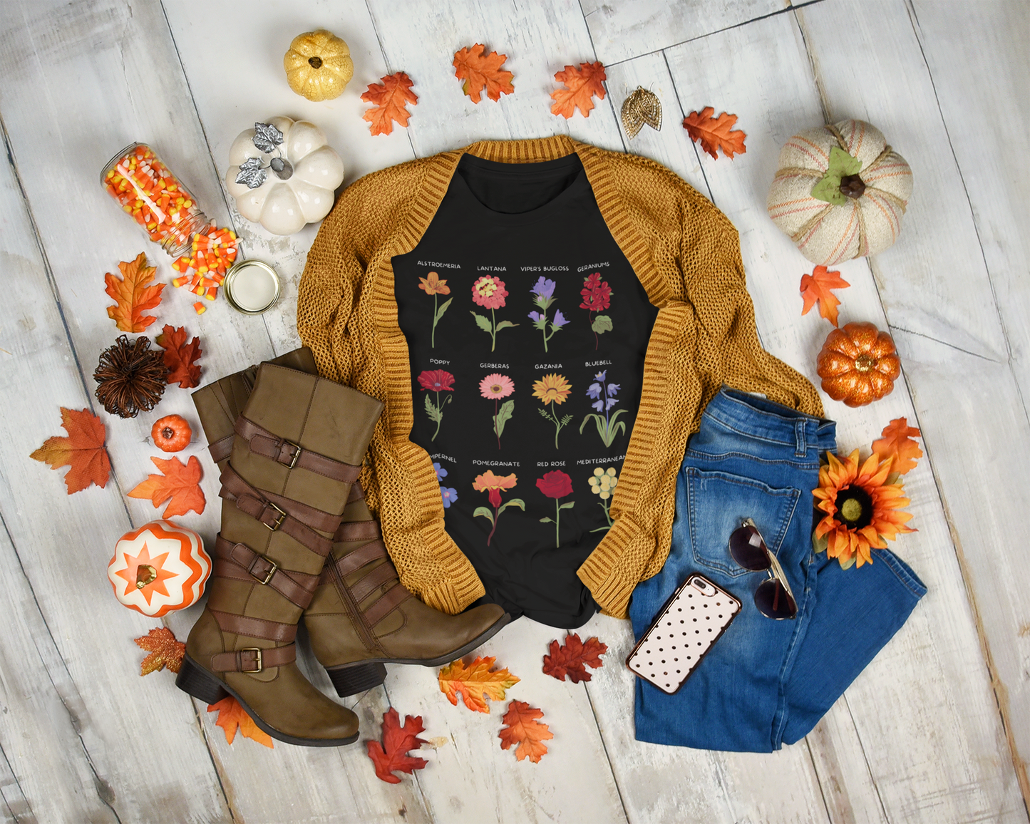 Floral Thick T-Shirt