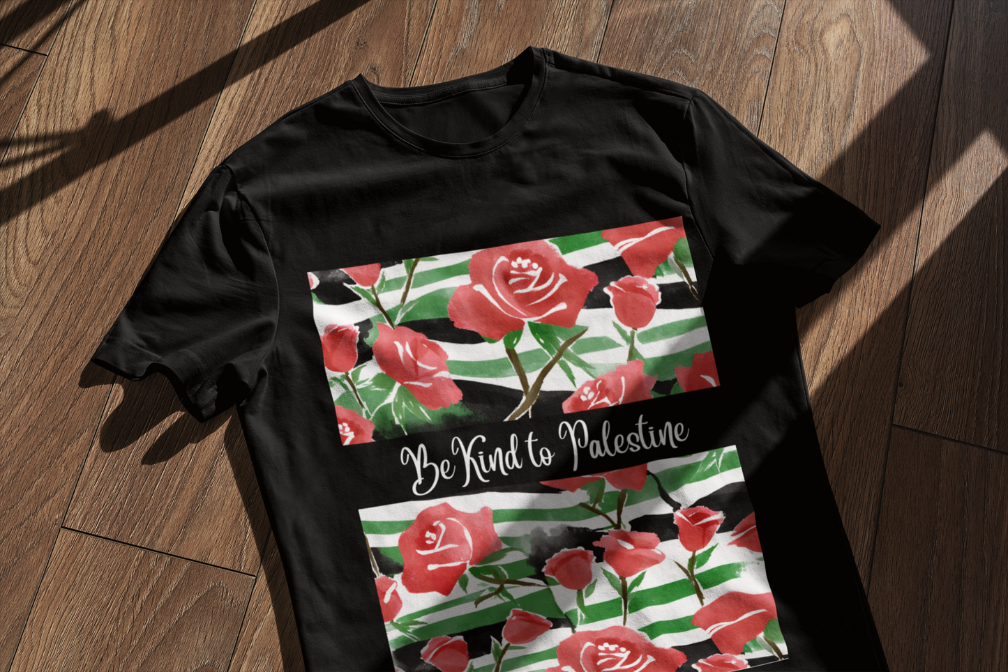 Be Kind to Palestine T-Shirt, Peace Awareness Tee, Palestinian Support Shirt, Decorative Art Top, Unique Graphic Tee
