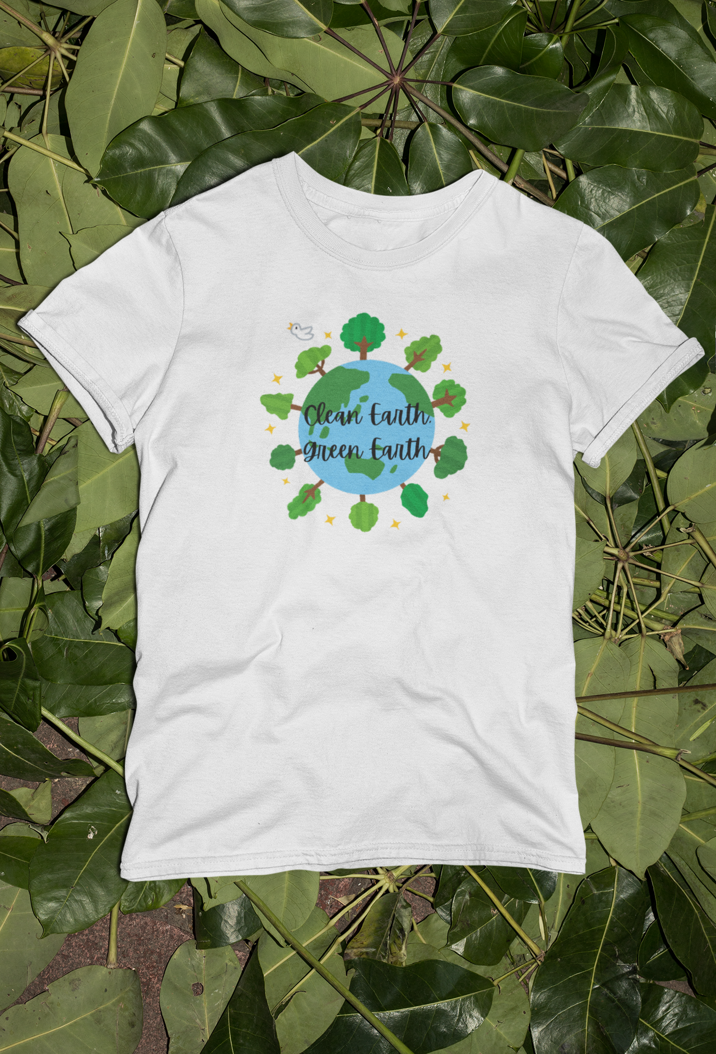Organic Earth T-Shirt, Environmental Tee, Clean Green Earth Shirt, Nature Lover Gift, Eco-Friendly Clothing