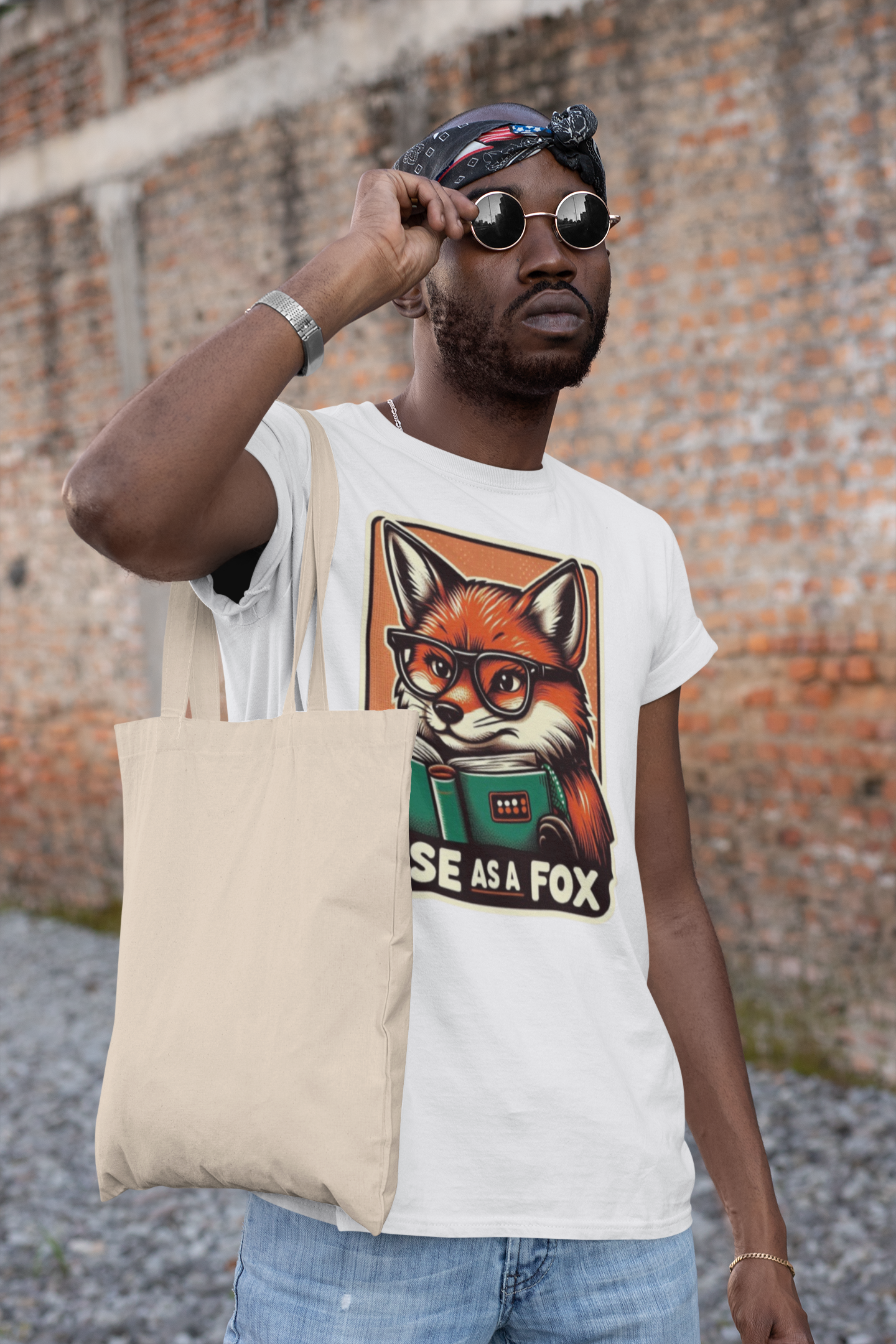 Fox Graphic Tee - Wise as a Fox Unisex Softstyle T-Shirt
