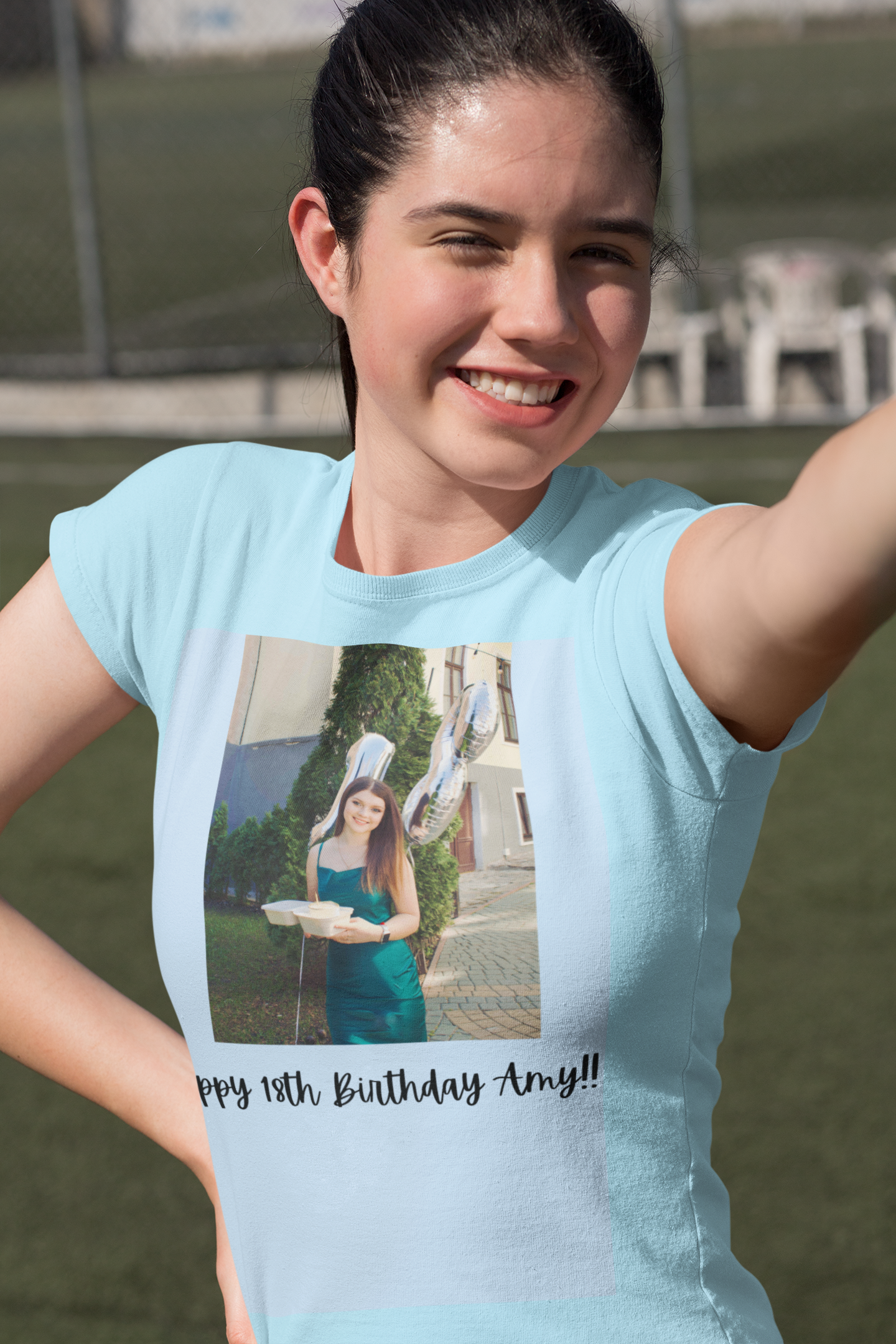 Custom Image and Text Unisex T-Shirt