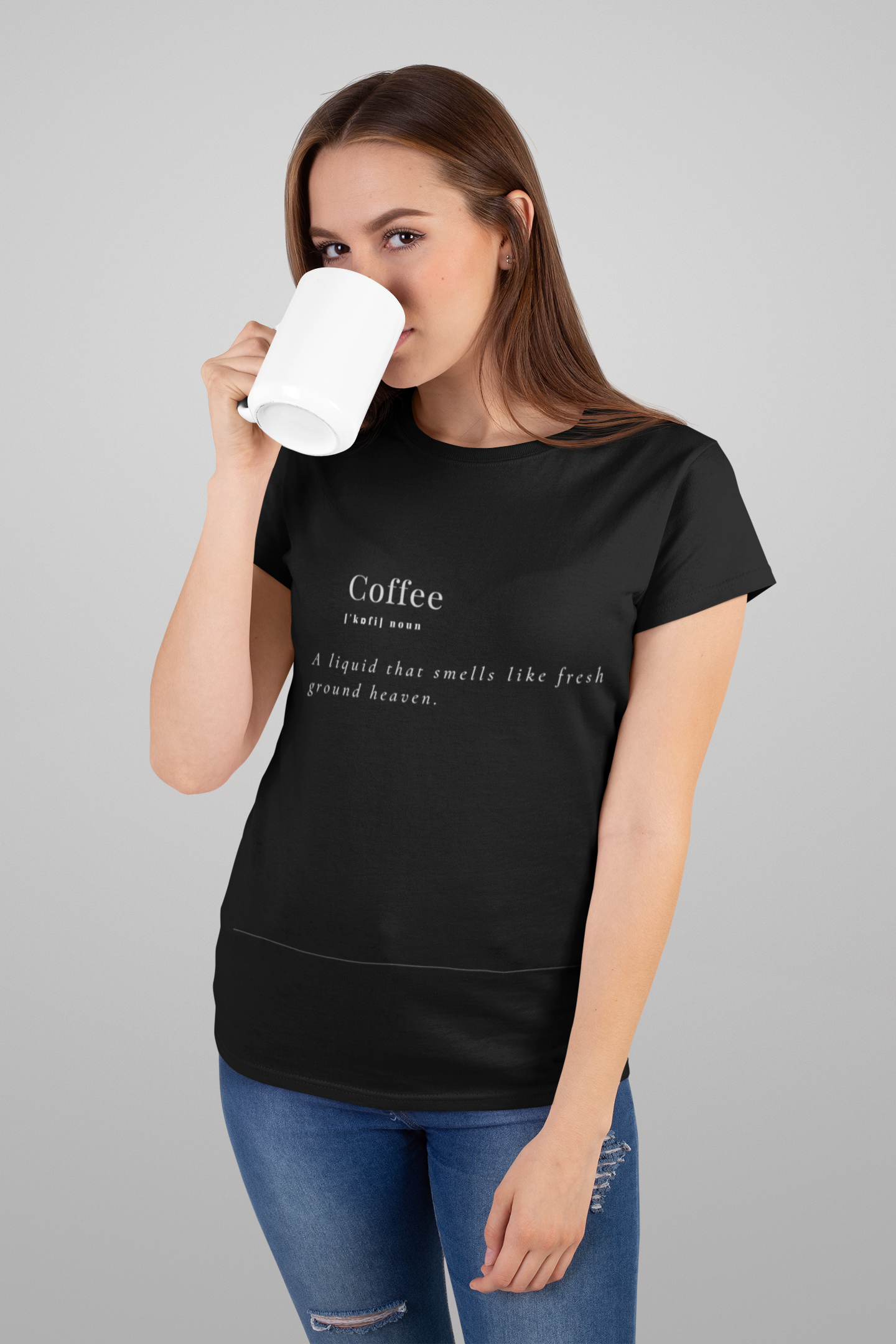 Coffee Lovers T-Shirt | "A Liquid That Smells Like Ground Heaven"