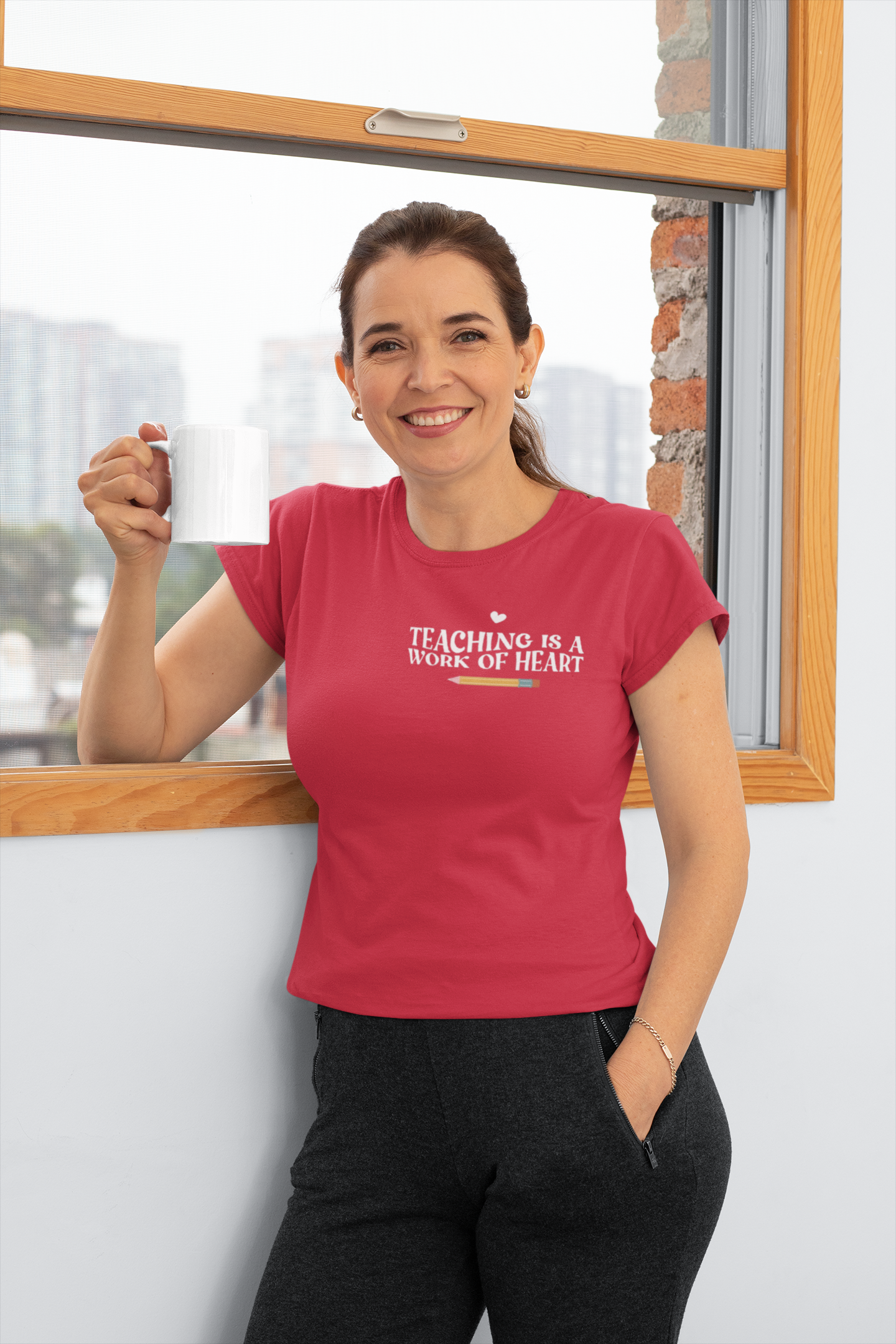 Teaching Is A Work of Heart Unisex T-Shirt - Perfect Gift for Educators