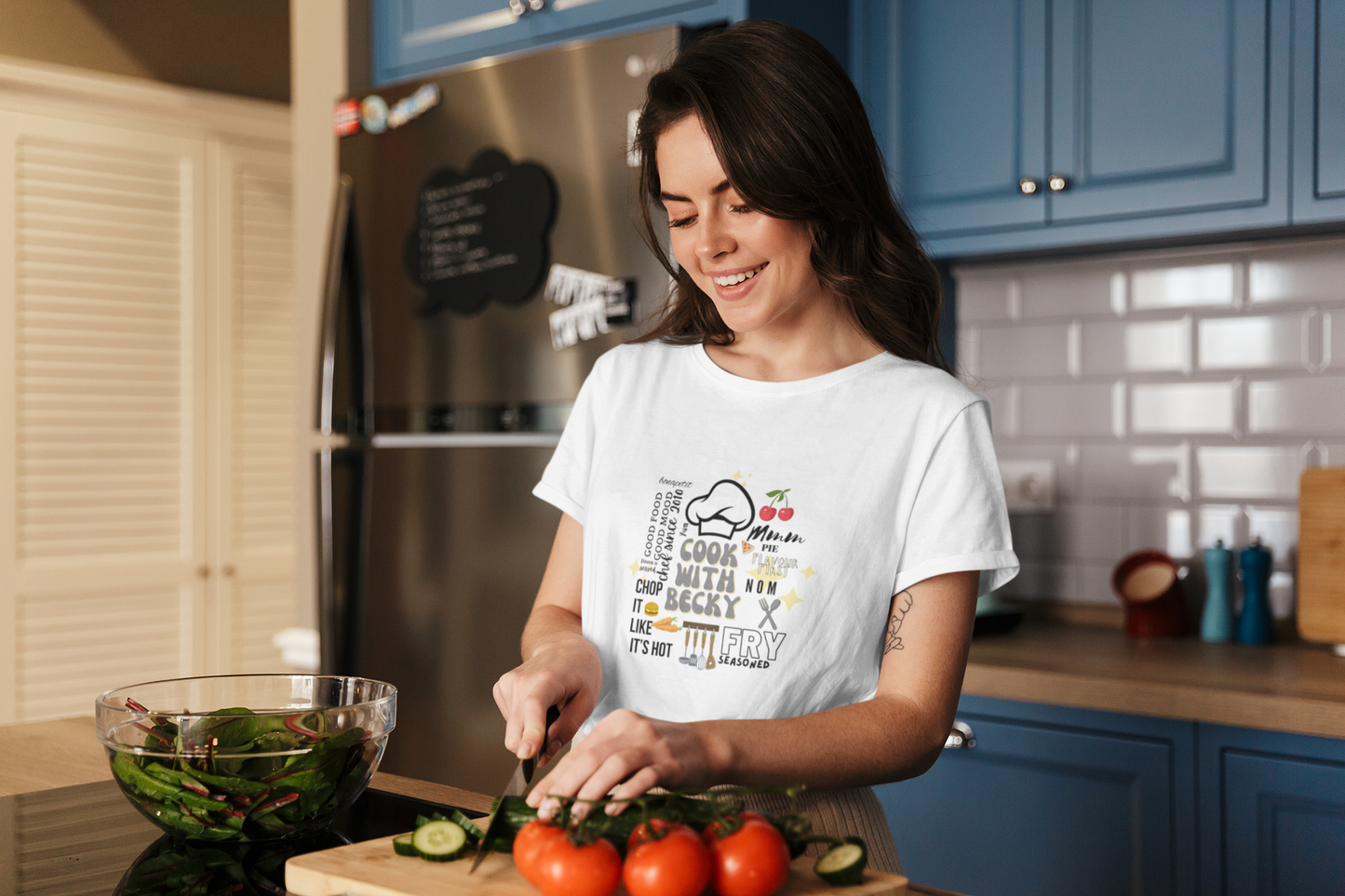 Cook with (Name) Personalised T-Shirt