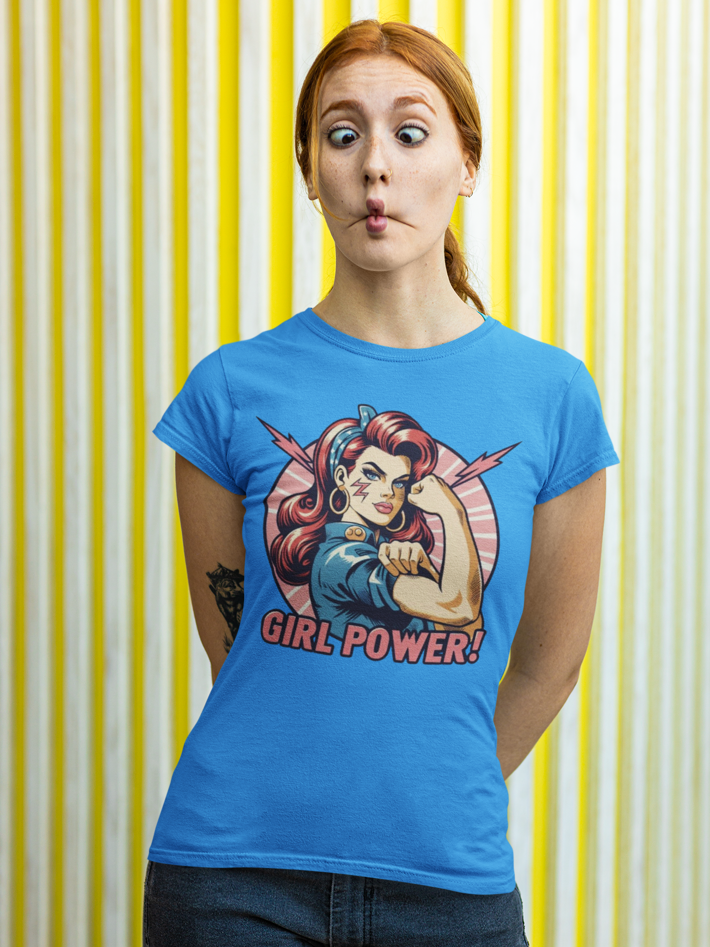 Girl Power T-Shirt - Pop Art Design