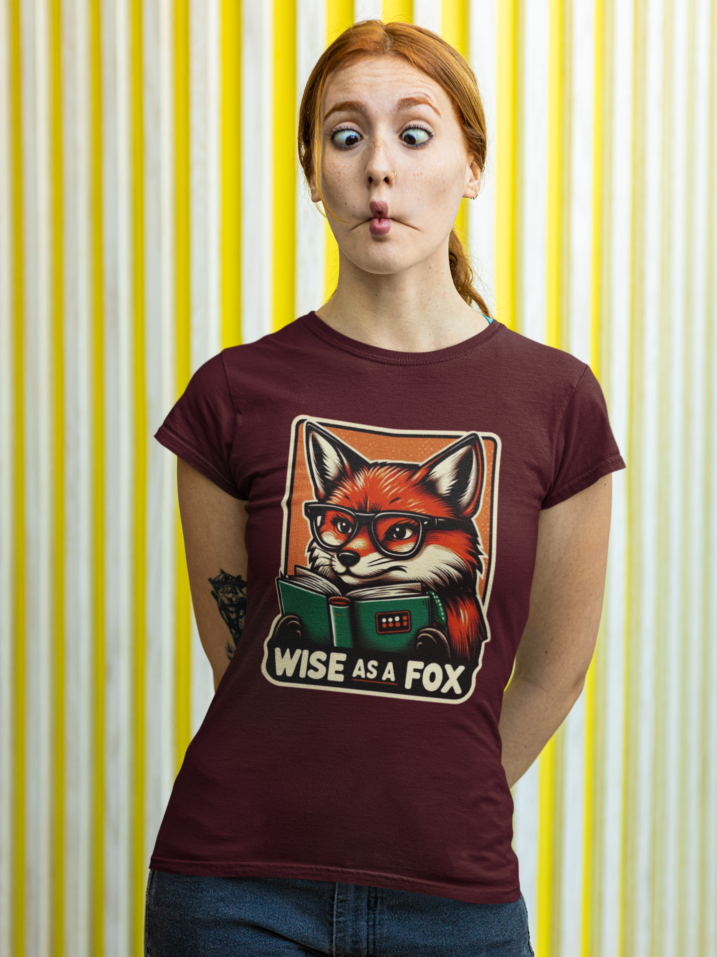 Fox Graphic Tee - Wise as a Fox Unisex Softstyle T-Shirt