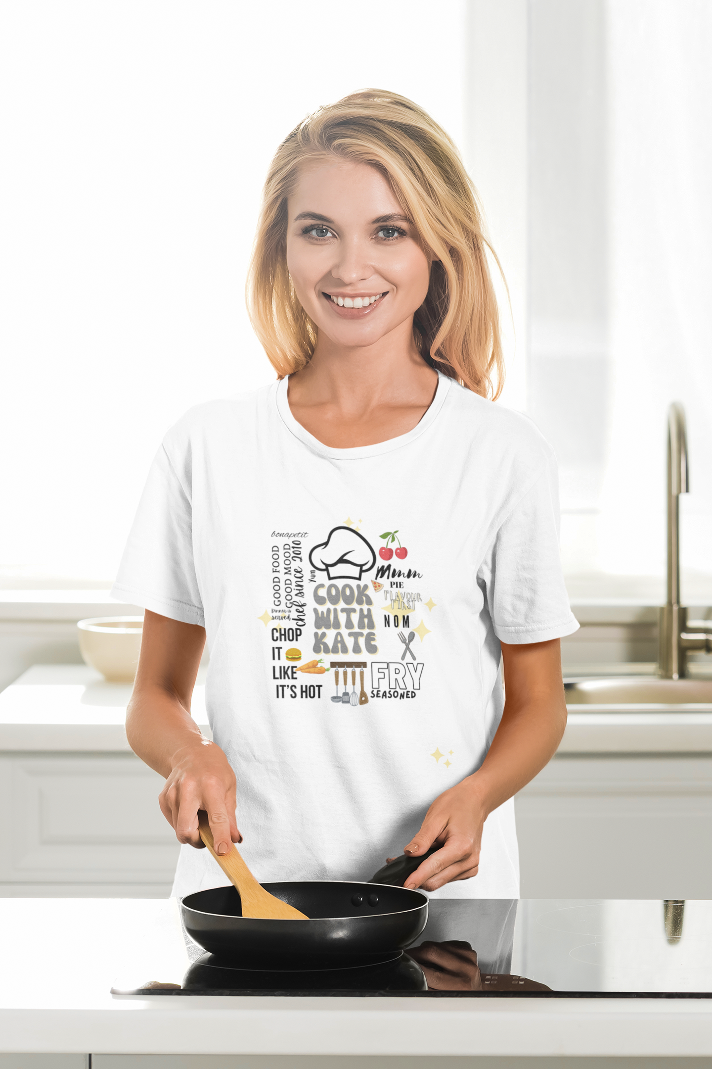 Cook with (Name) Personalised T-Shirt