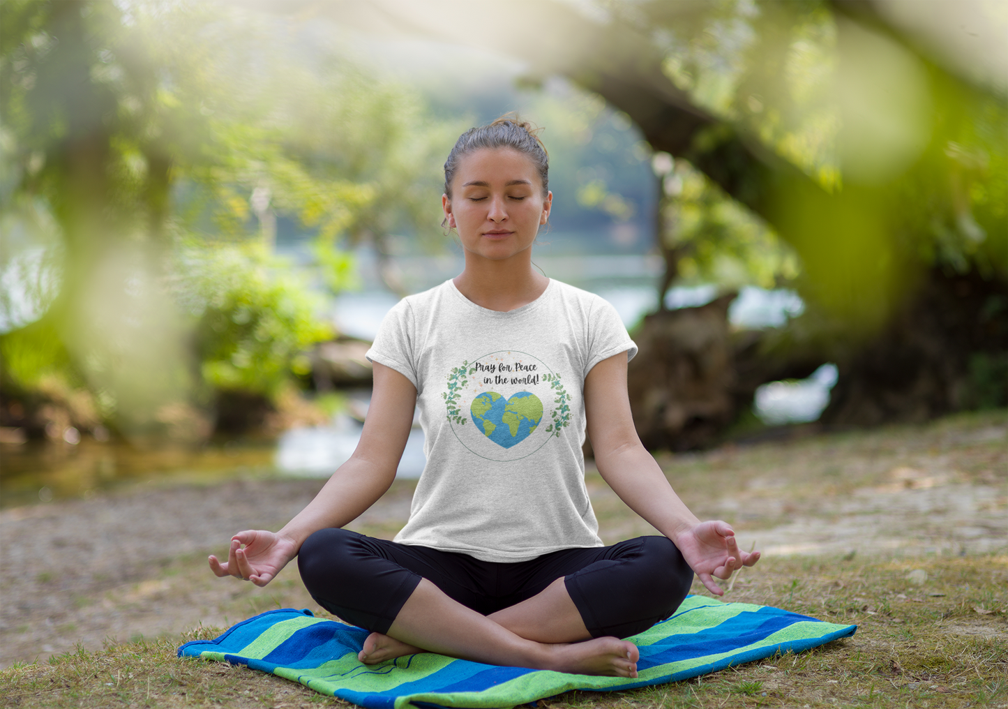 Pray for Peace in the World Unisex T-Shirt, Nature Lovers Awareness Tee, Earth Protection, Peaceful Vibes, Peace Lover Gift