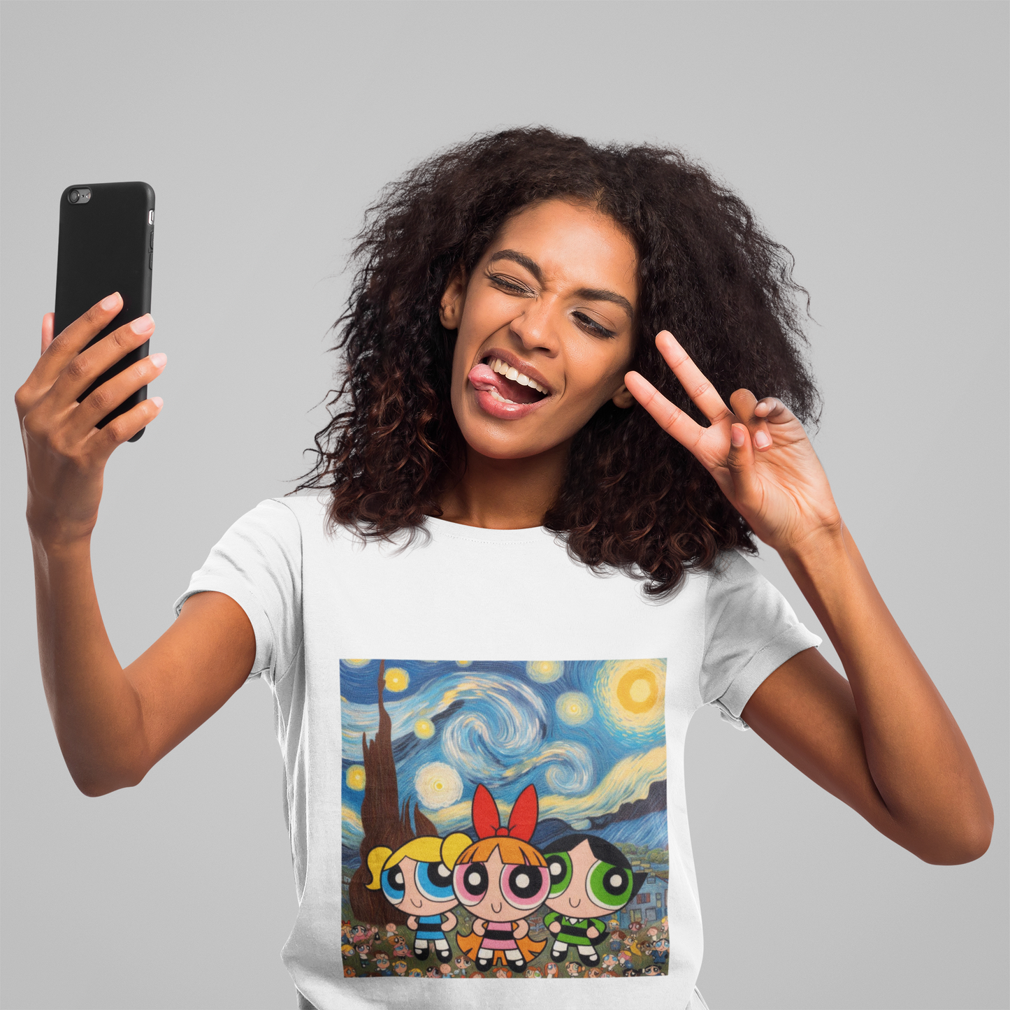 Starry Night Powerpuff Girls T-Shirt