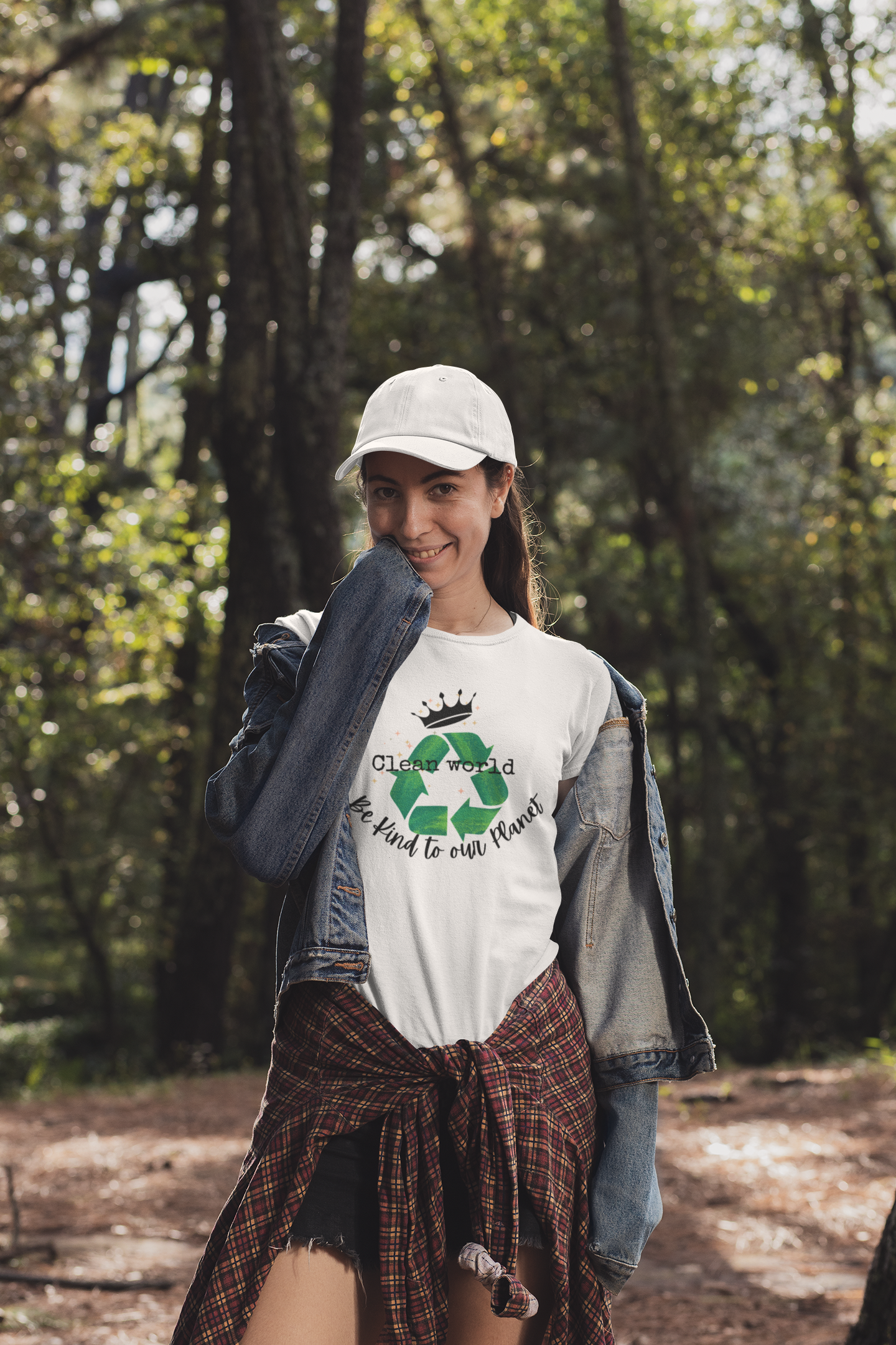 Eco-Friendly Crown T-Shirt, Protect Our Planet Tee, Green Awareness Shirt, Unisex Softstyle, Earth Day Gift