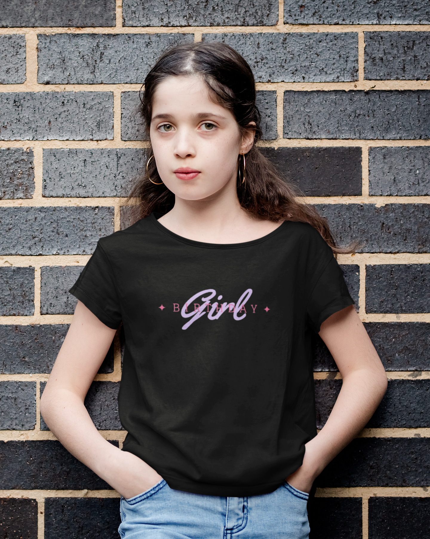 Kids Tee - Birthday Girl Design