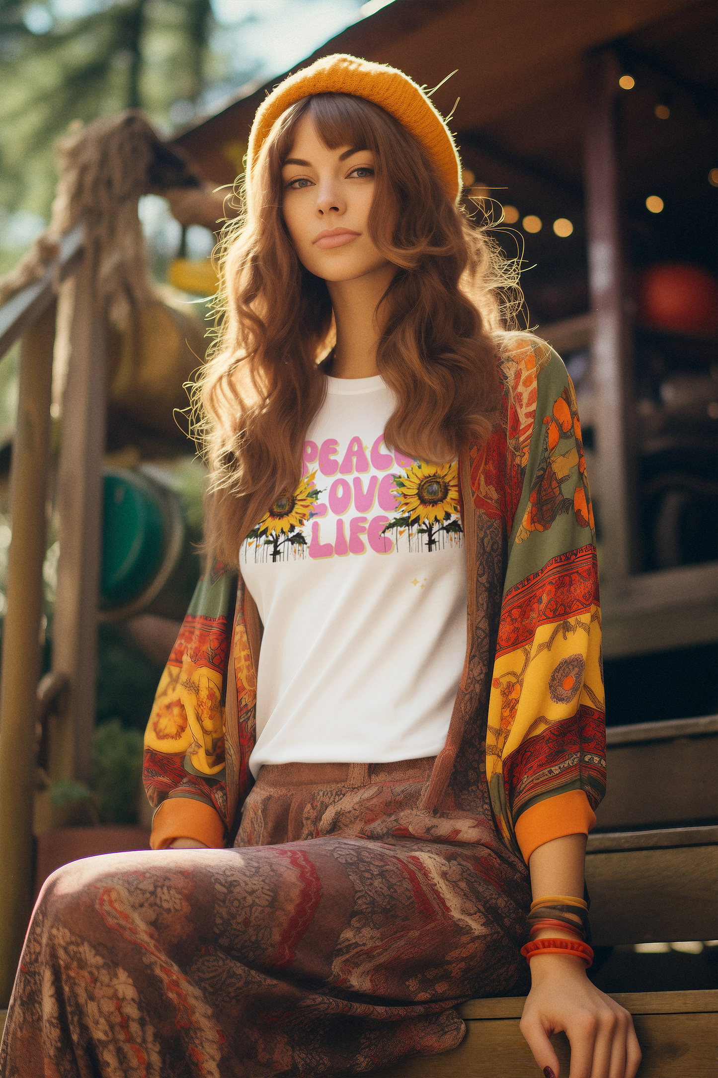 Peace Love Life T-Shirt - Unisex Softstyle