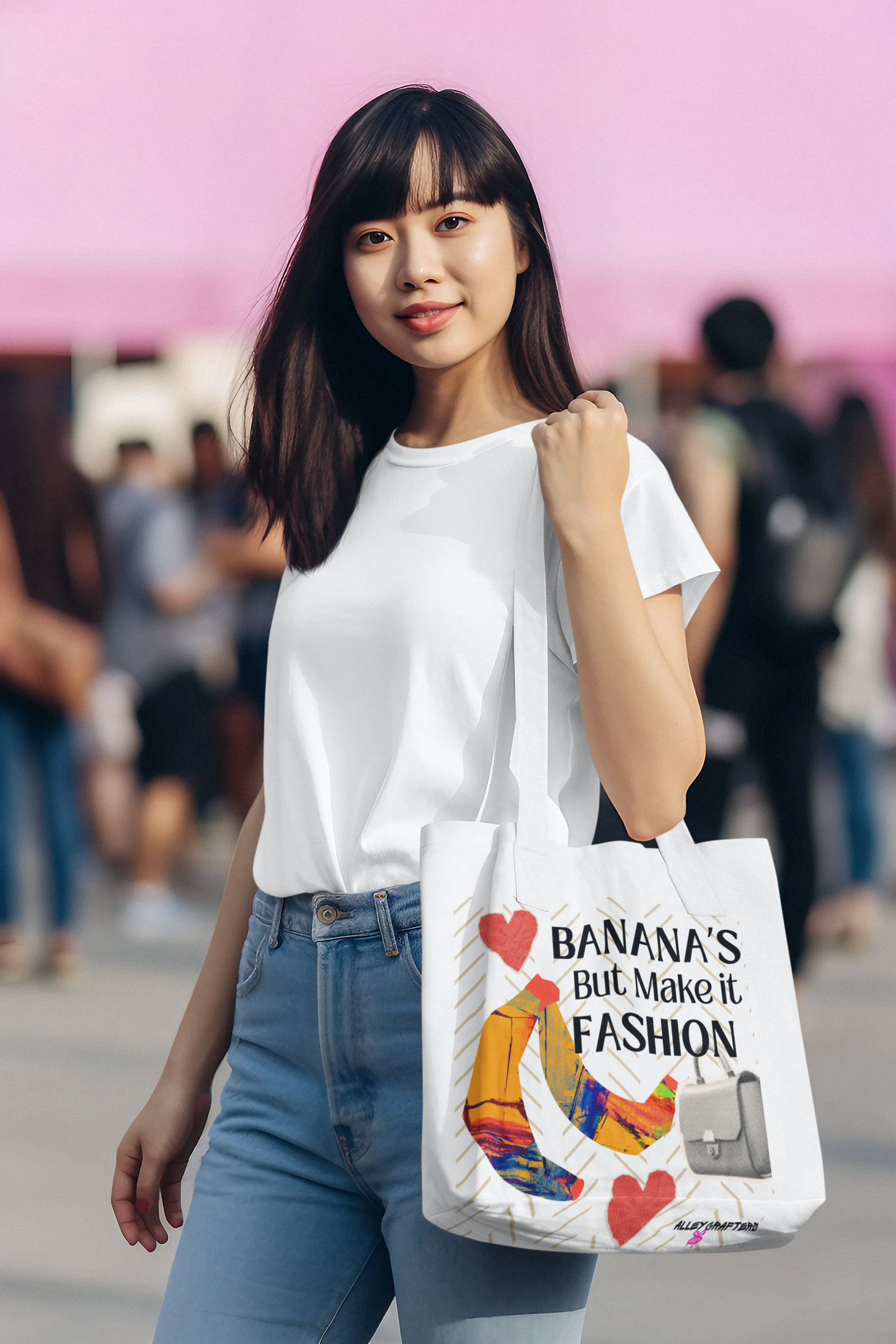 Banana Collage Tote Bag