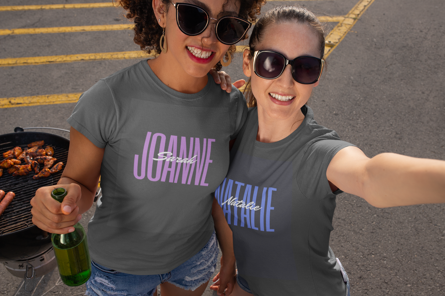 Personalised Name T-Shirt - Custom Colour & Elegant Text Design | Alley Crafters