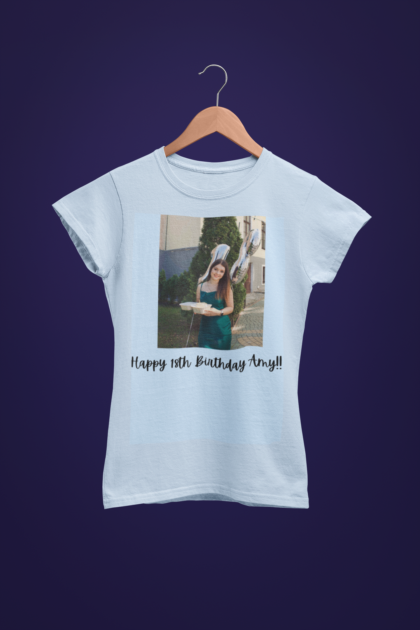 Custom Image and Text Unisex T-Shirt