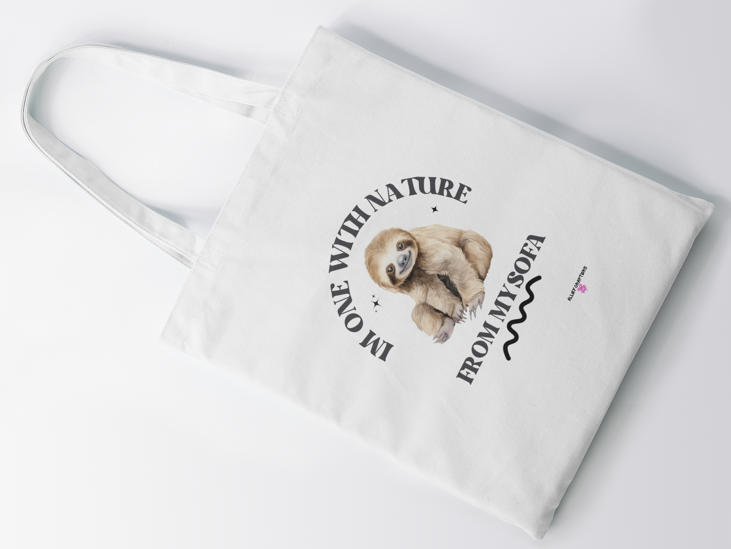 I'm One with Nature Sloth - Tote Bag
