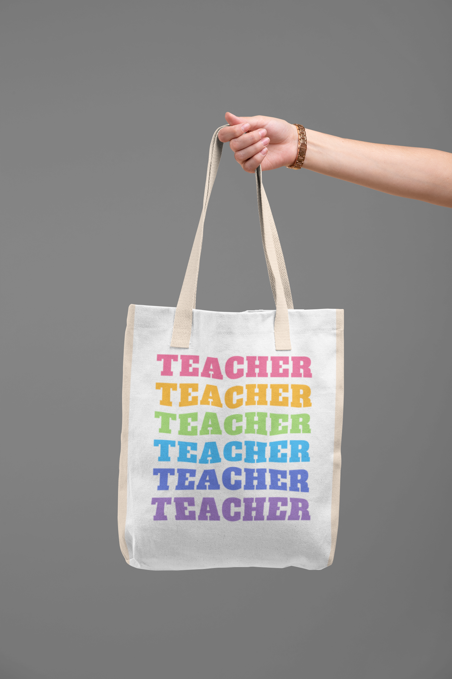 Teacher Tote Bag - Cotton Tote for Educators
