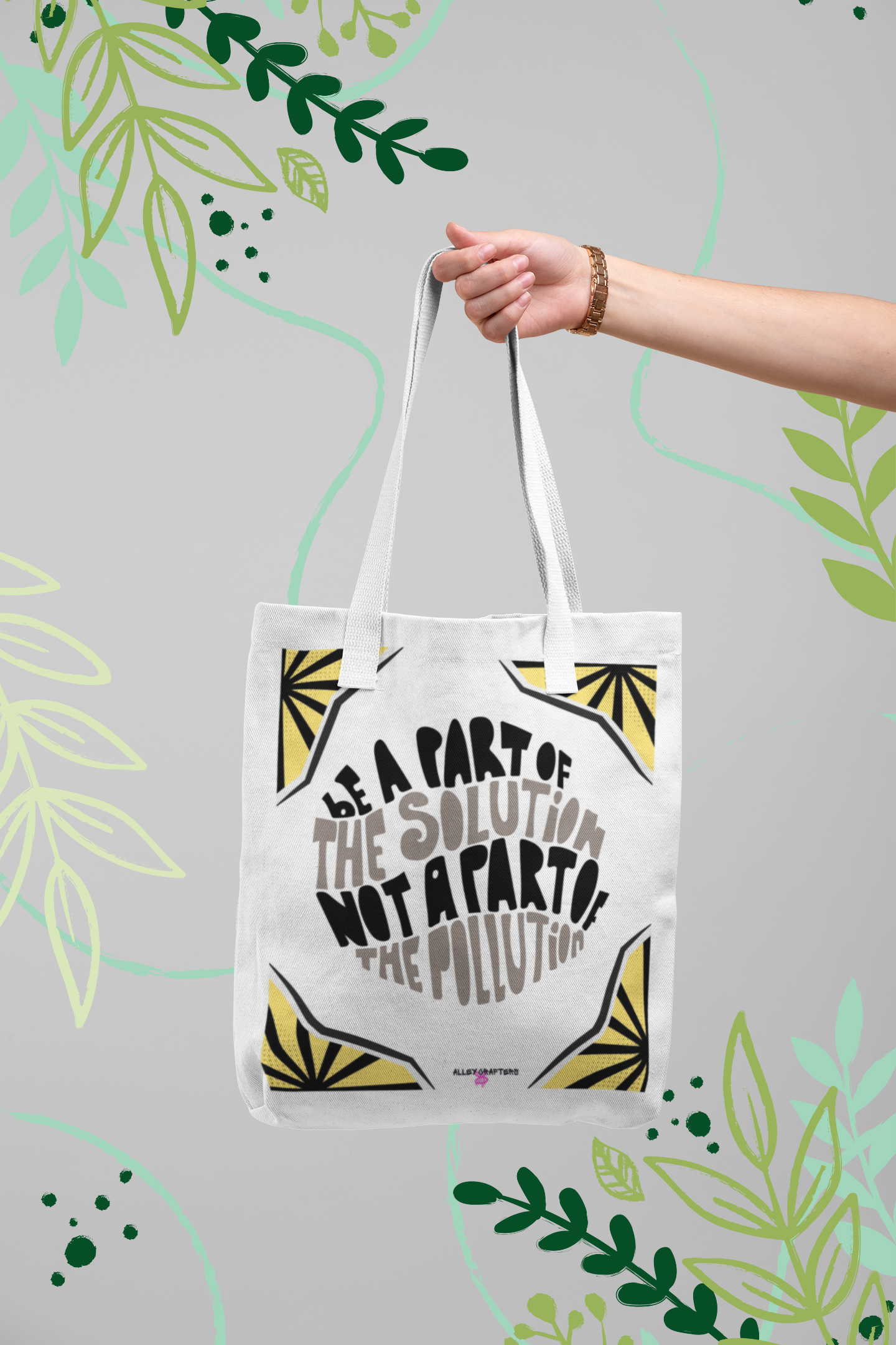 Be Part of the Solution, Not the Pollution Tote Bag