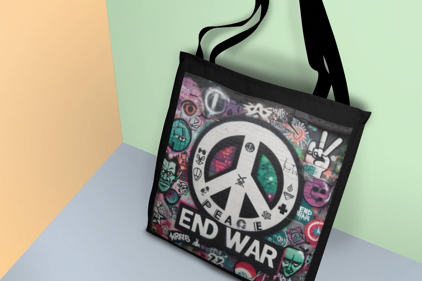Peace End War Tote Bag - Calm and Tranquil Canvas Tote