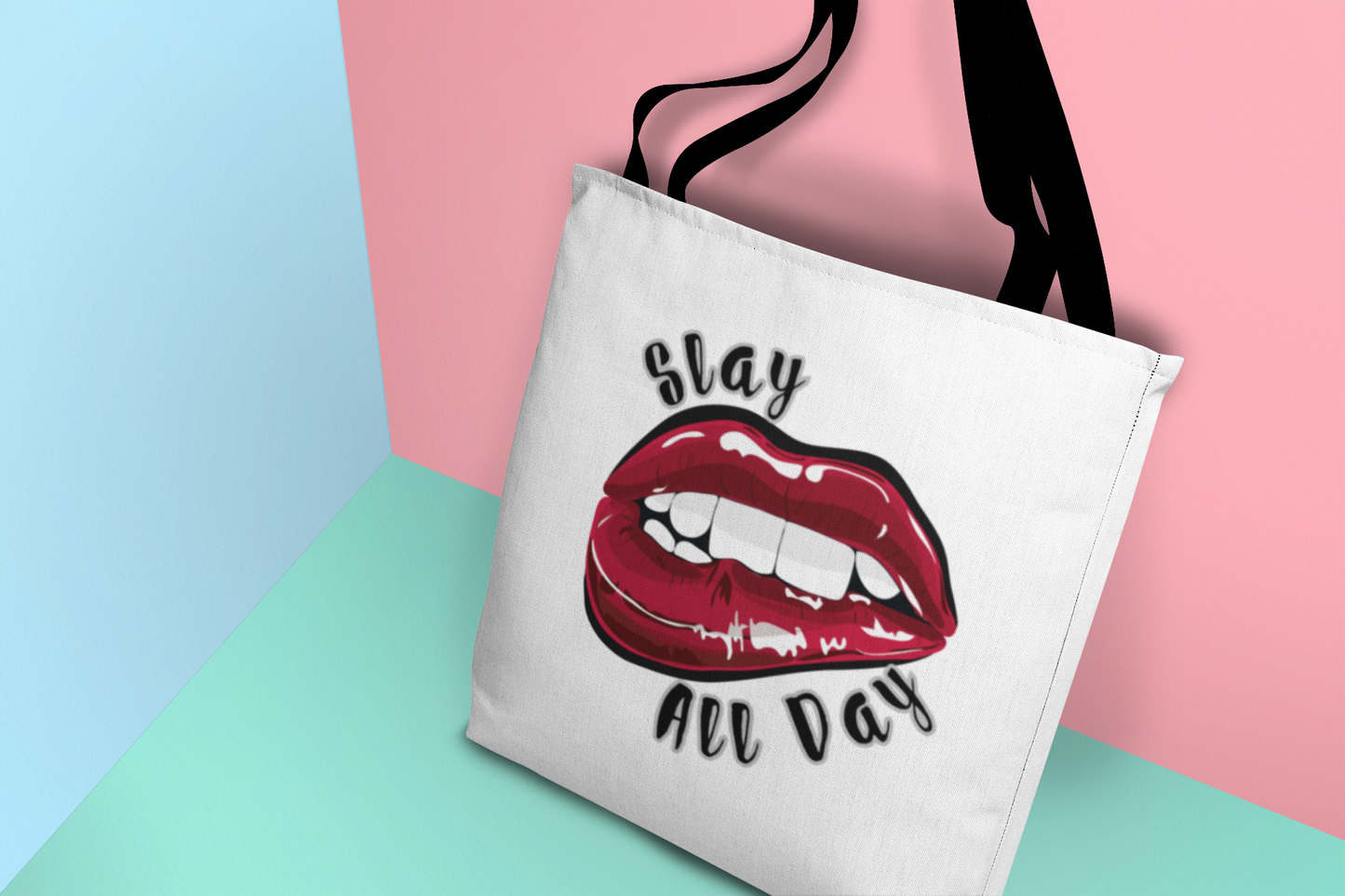 'Slay All Day' Canvas Tote Bag