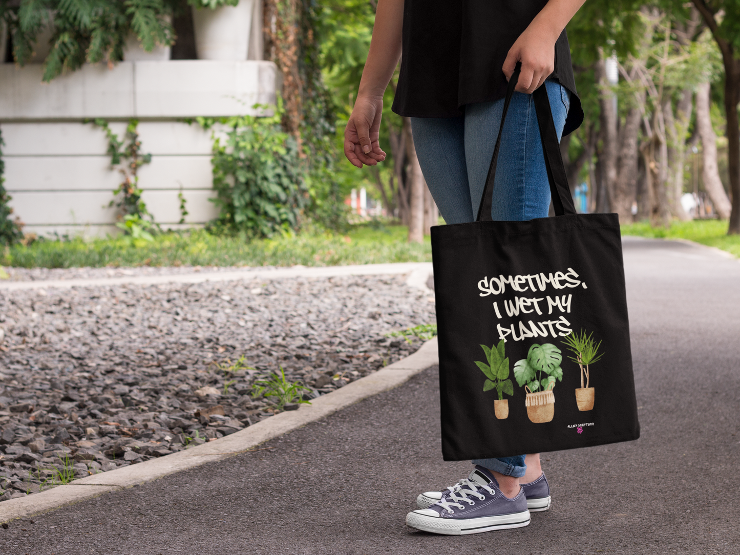 Sometimes I Wet My Plants - Tote Bag