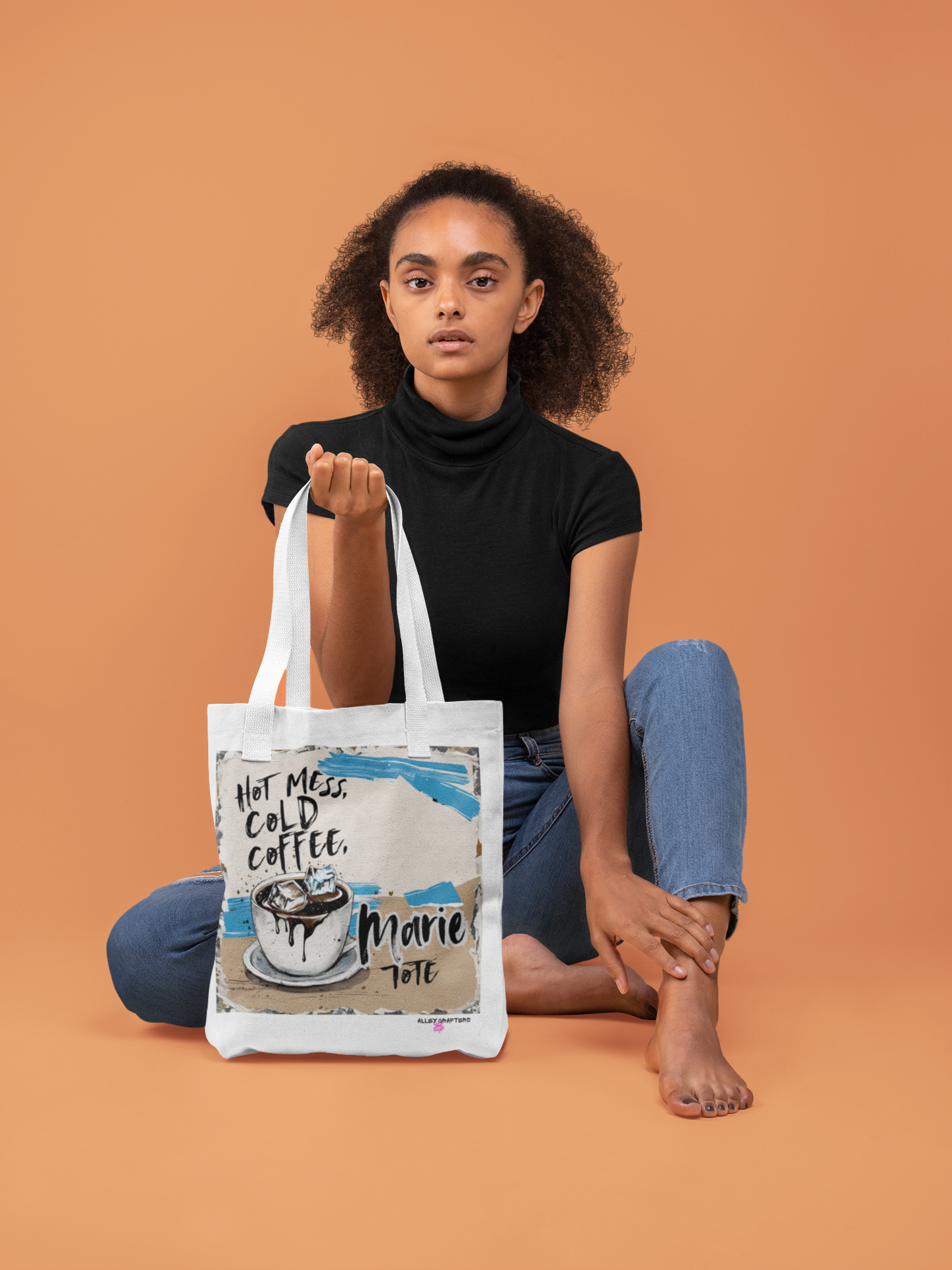 Hot Mess Cold Coffee- Tote Bag