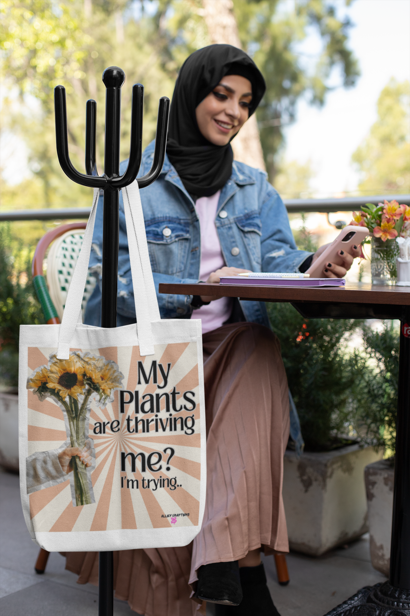 My Plants Are Thriving, Me? I'm Trying. Tote Bag
