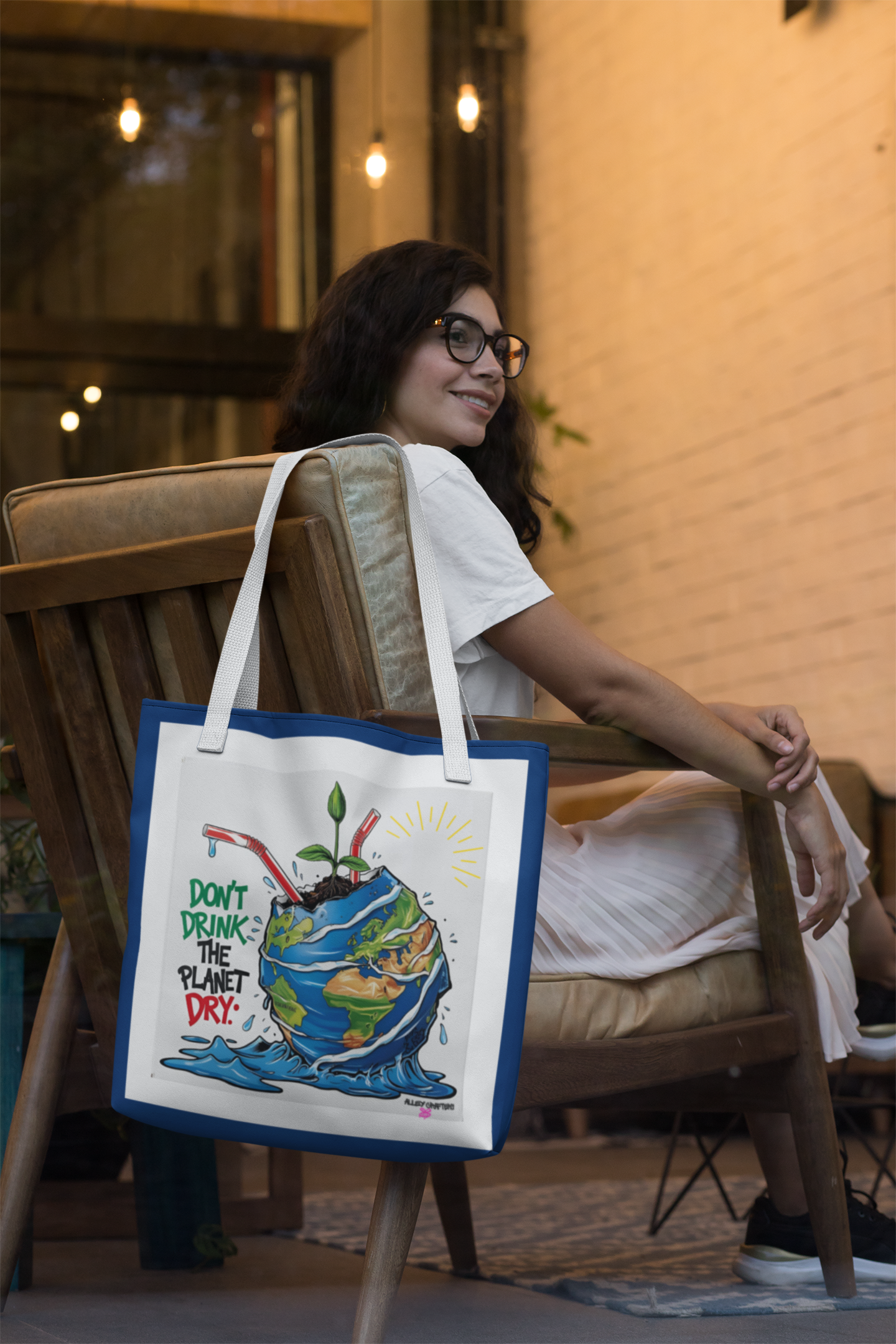 Don't Drink the Planet Dry – Eco Tote Bag