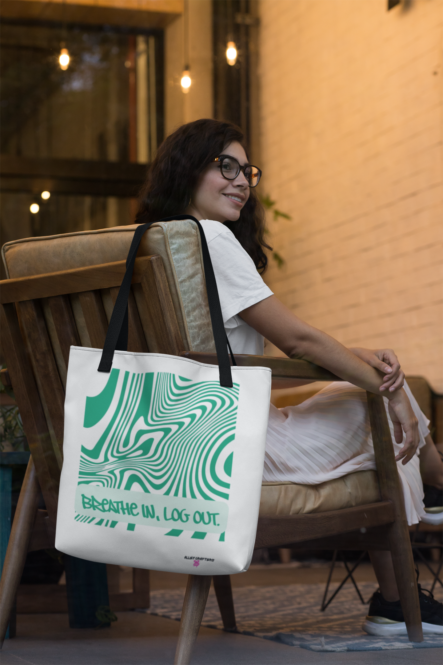 Breathe In, Log Out - Tote Bag
