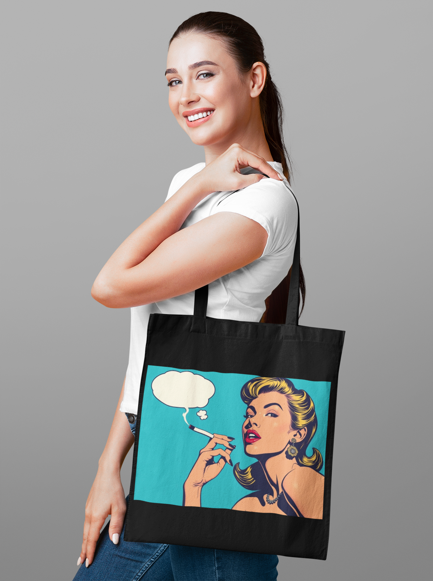 Pop Art Tote – Your Vibe, Your Words