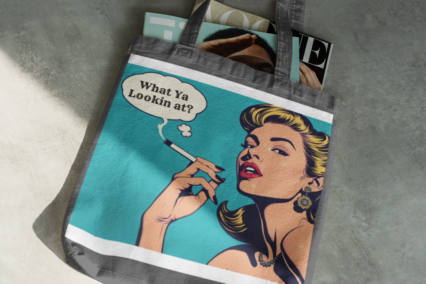 Pop Art Tote – Your Vibe, Your Words