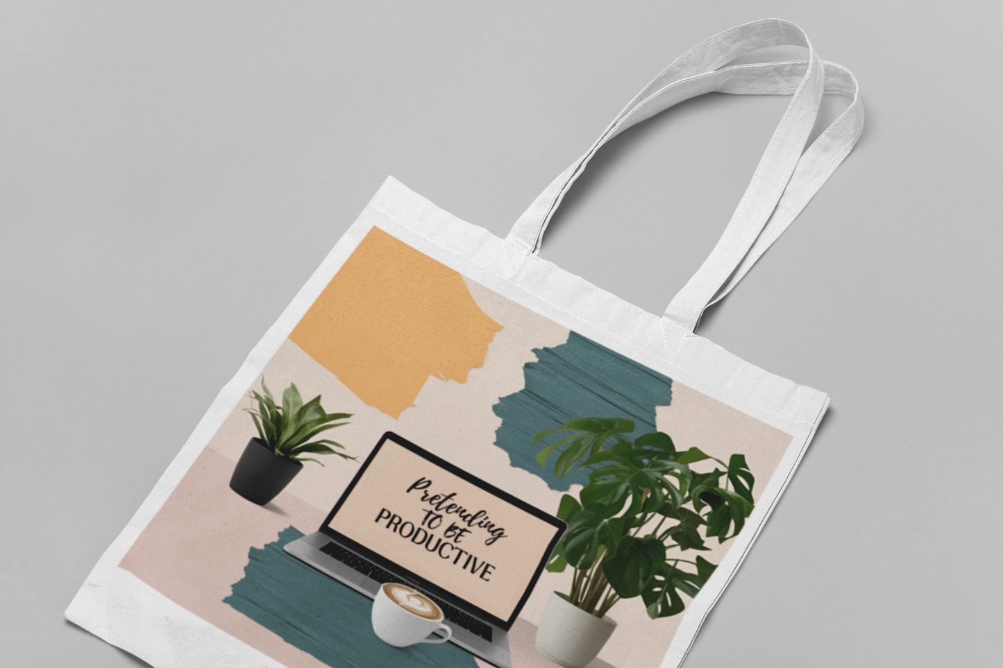 Pretending to Be Productive Tote Bag
