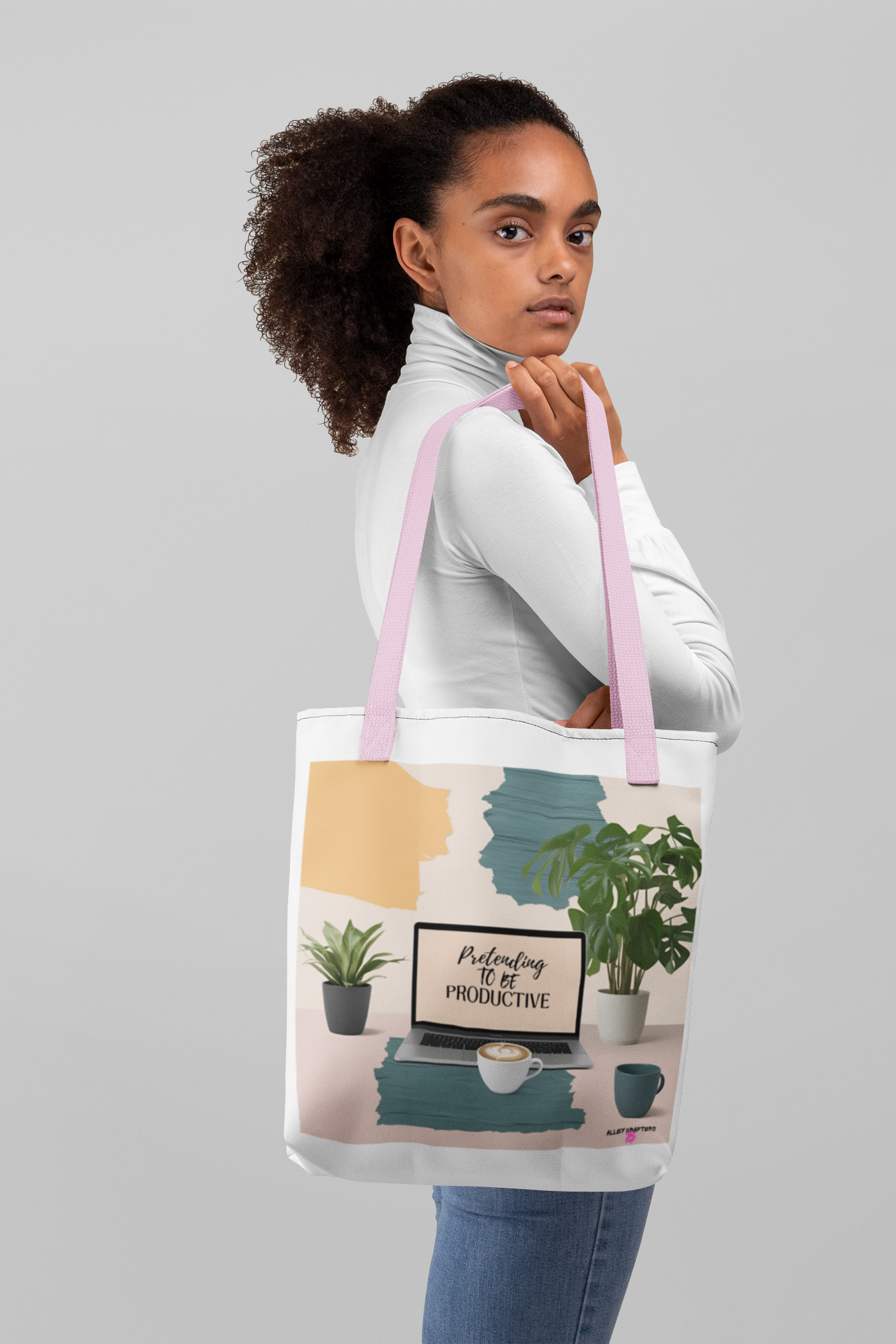 Pretending to Be Productive Tote Bag