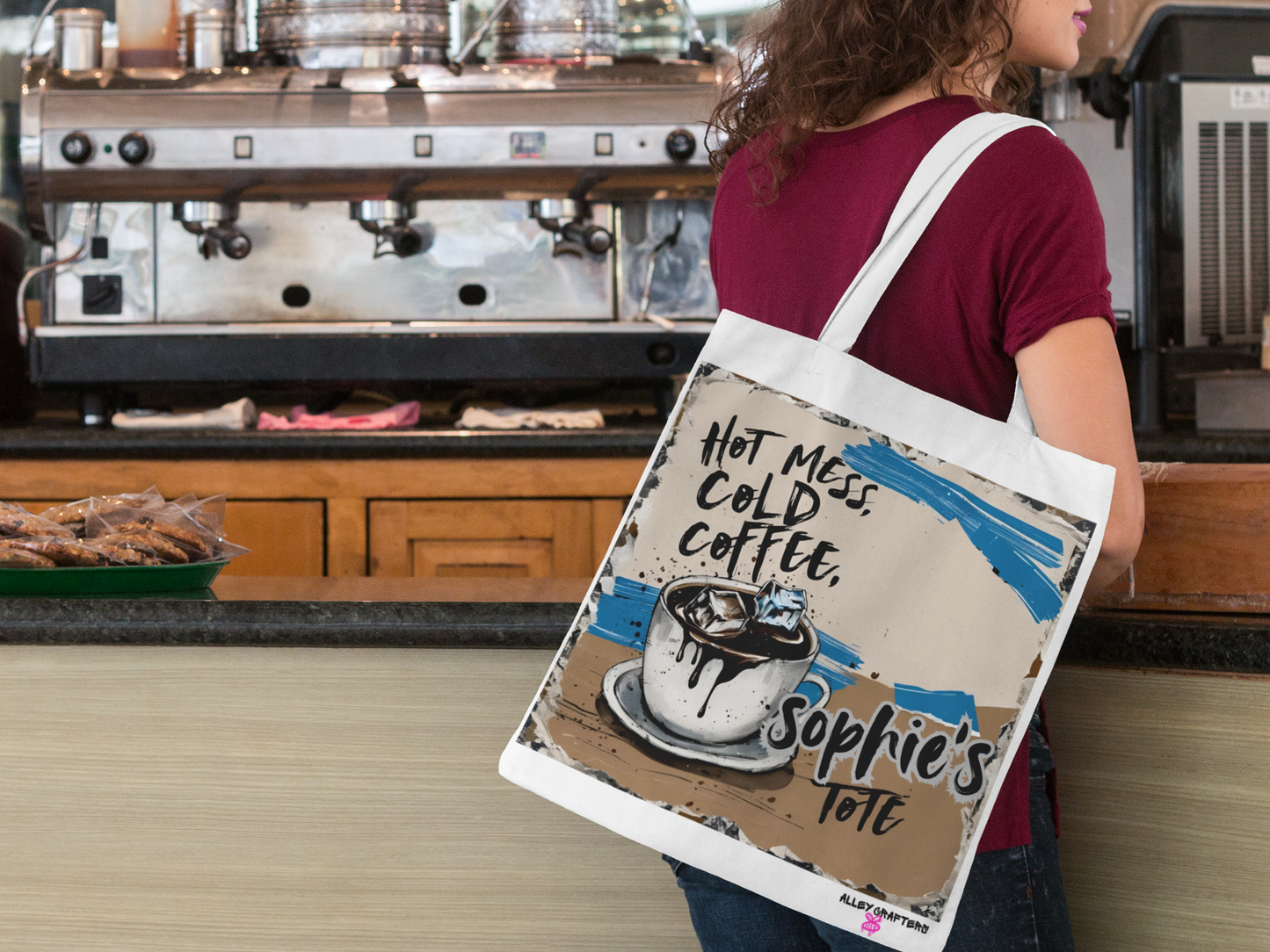 Hot Mess Cold Coffee- Tote Bag