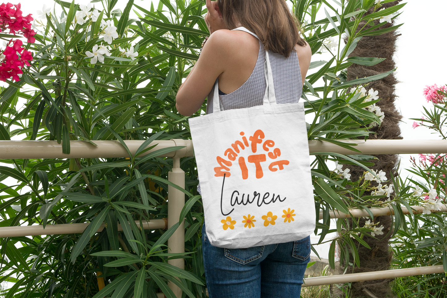 Manifest it Personalised Cotton Tote Bag