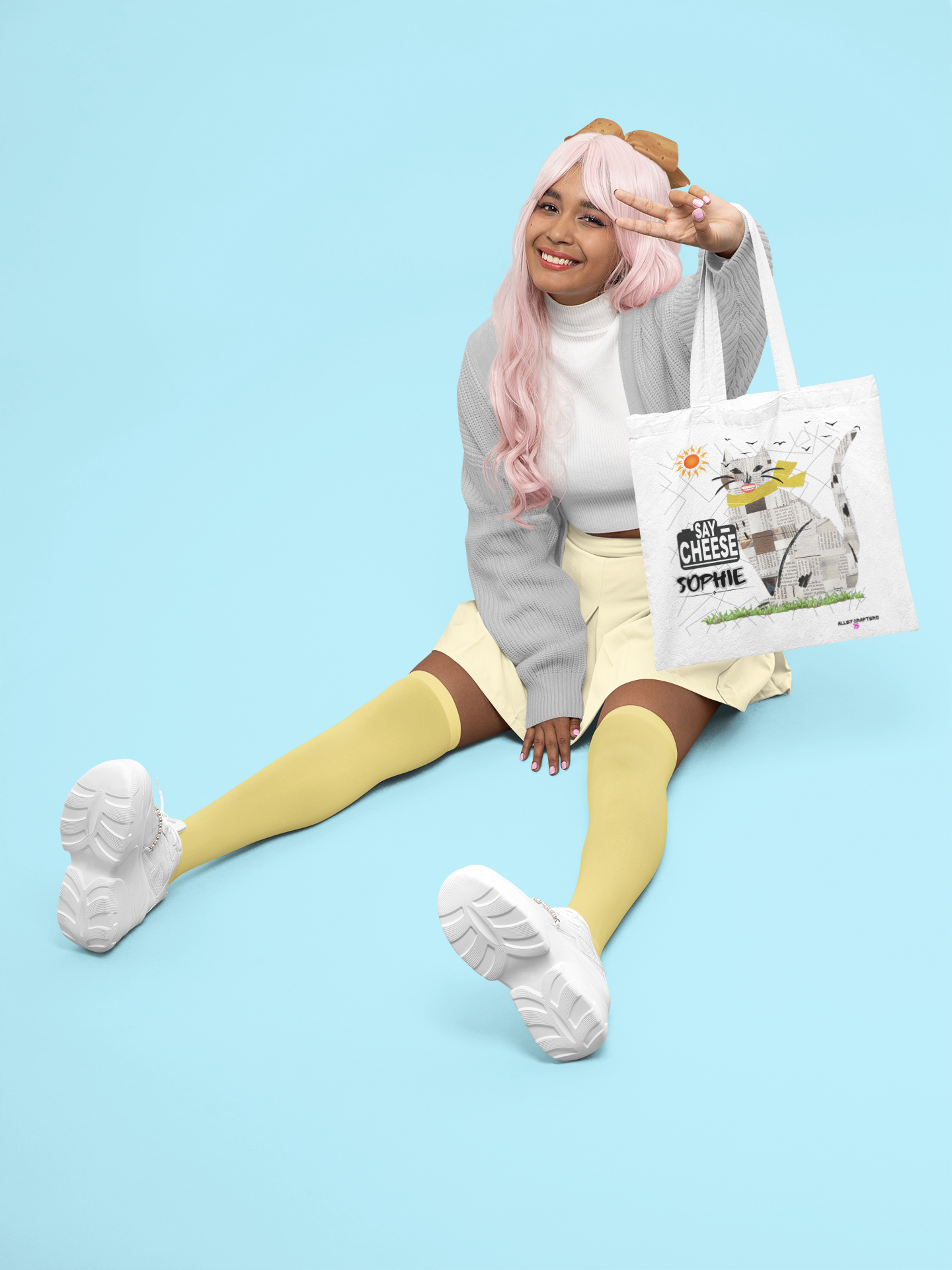 Say Cheese (Name) Tote Bag