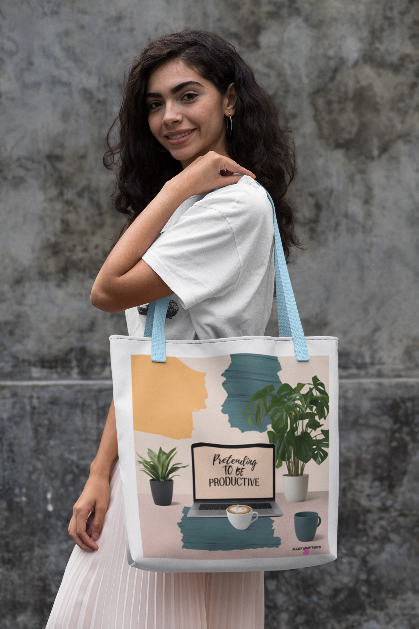 Pretending to Be Productive Tote Bag