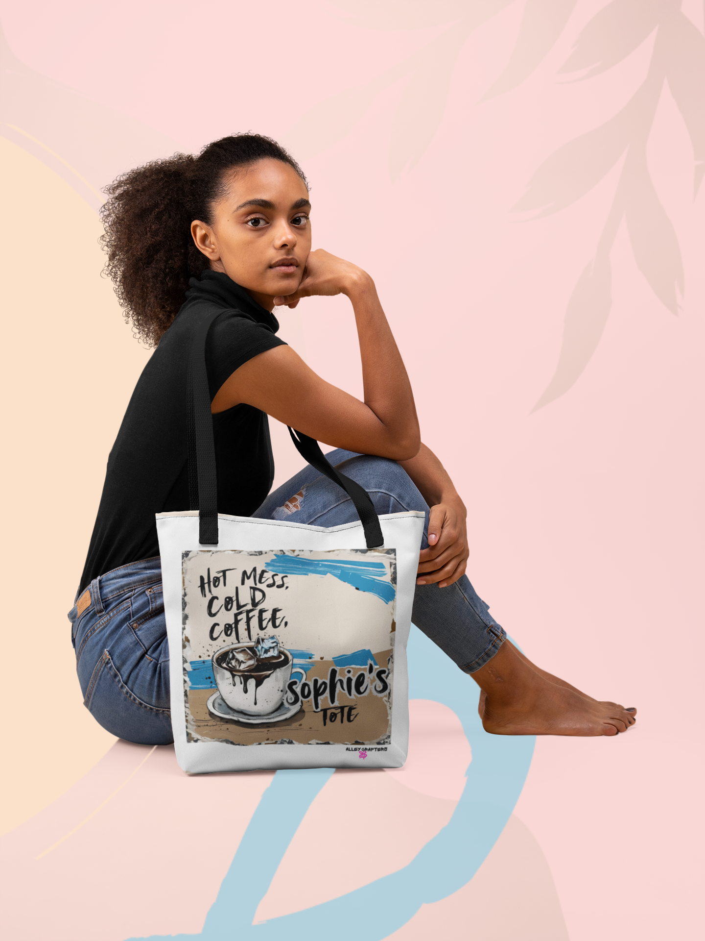 Hot Mess Cold Coffee- Tote Bag