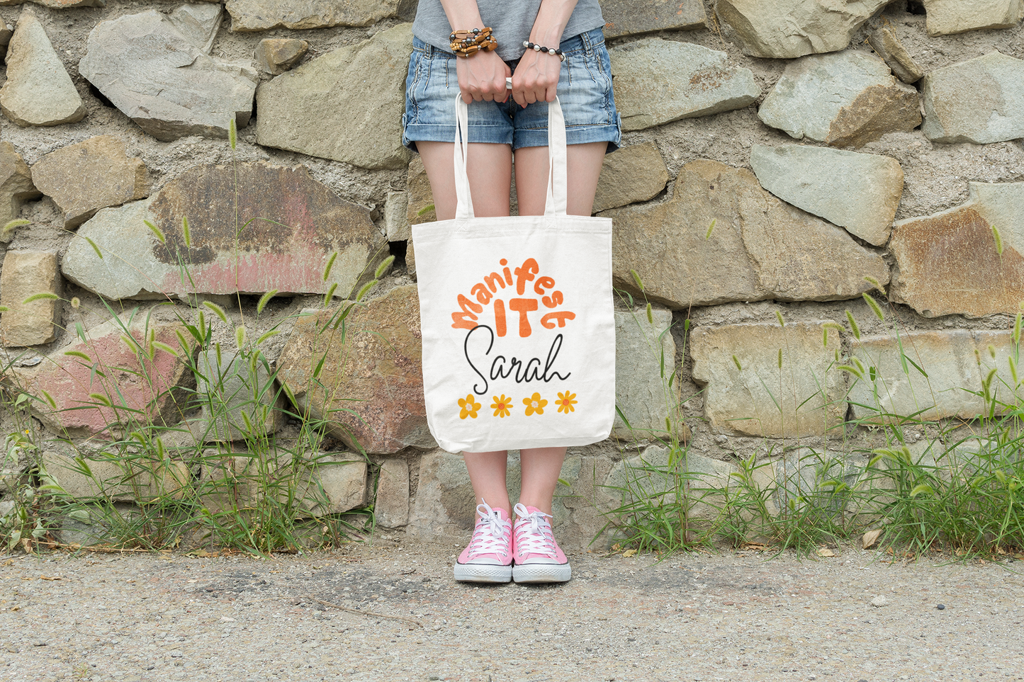 Manifest it Personalised Cotton Tote Bag