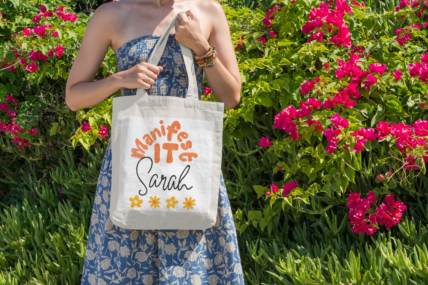 Manifest it Personalised Cotton Tote Bag