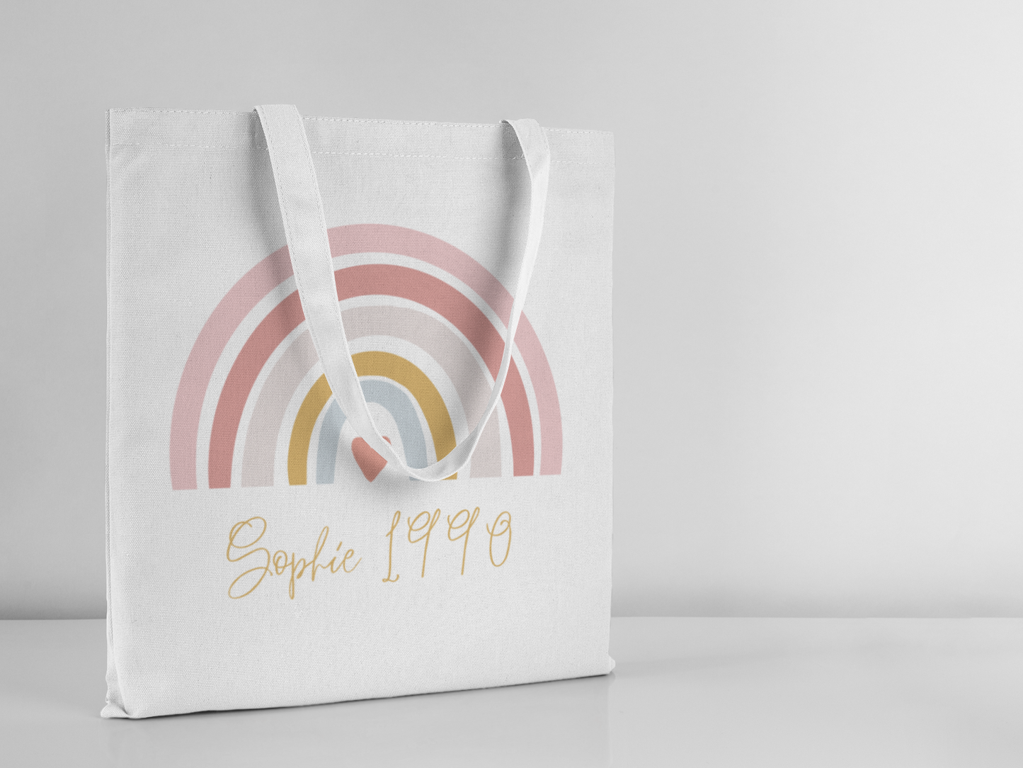 Personalised Name and Year Cotton Tote Bag