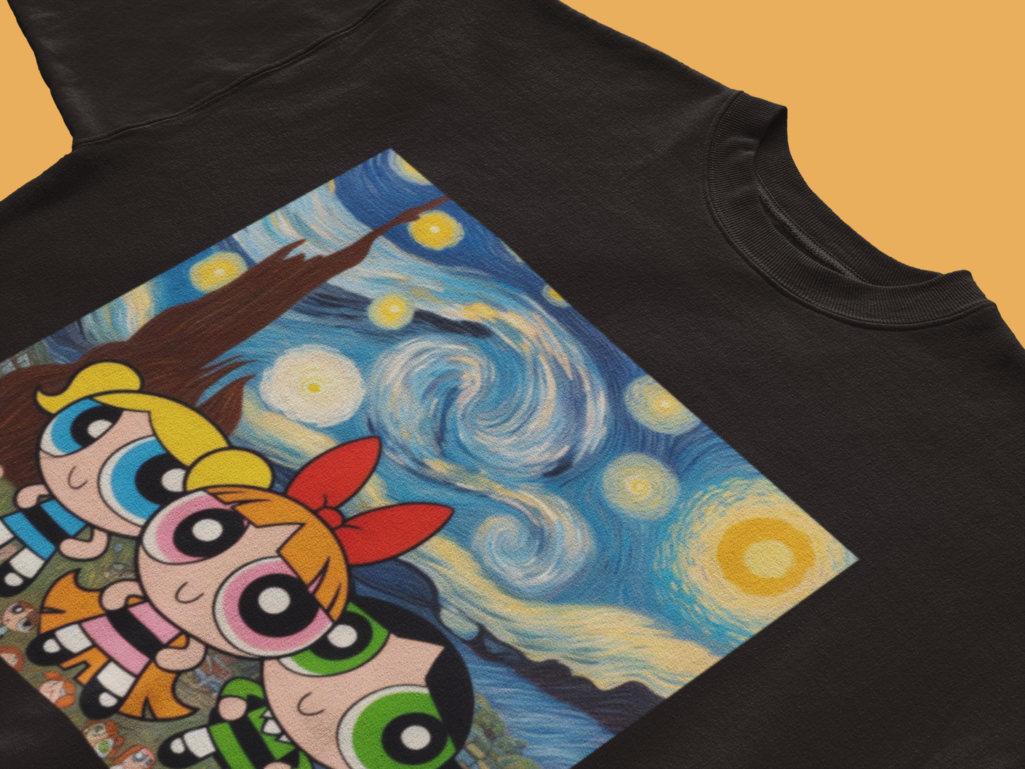 Starry Night Powerpuff Girls T-Shirt