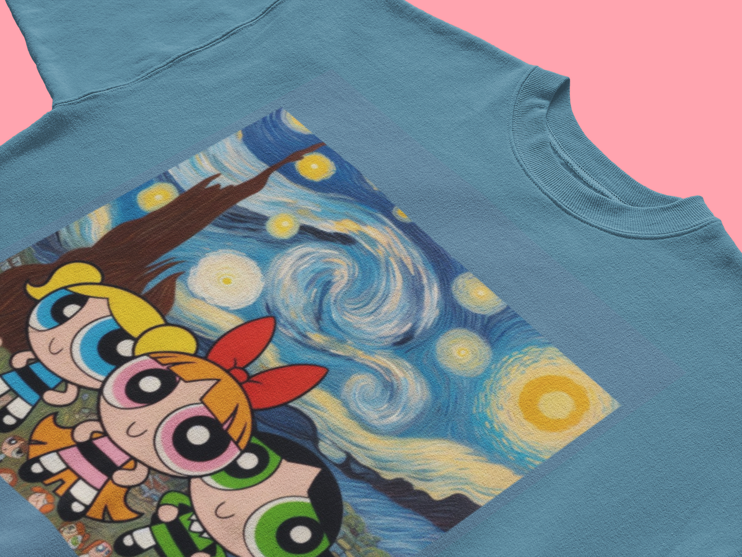 Starry Night Powerpuff Girls T-Shirt