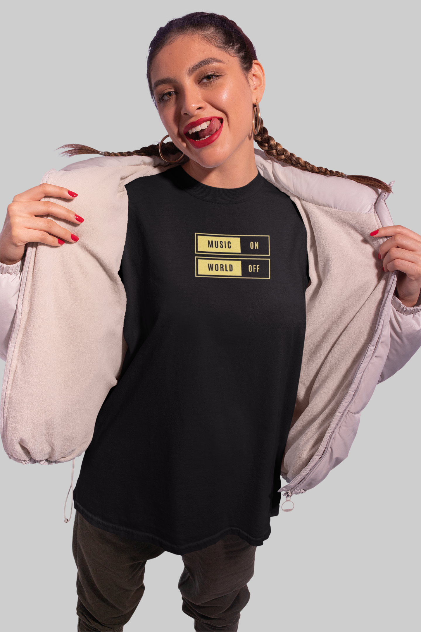 Music On, World Off Unisex Tee