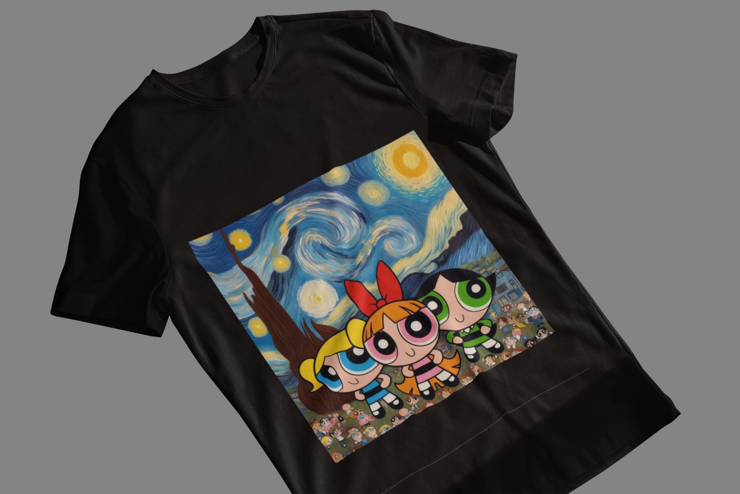 Starry Night Powerpuff Girls T-Shirt